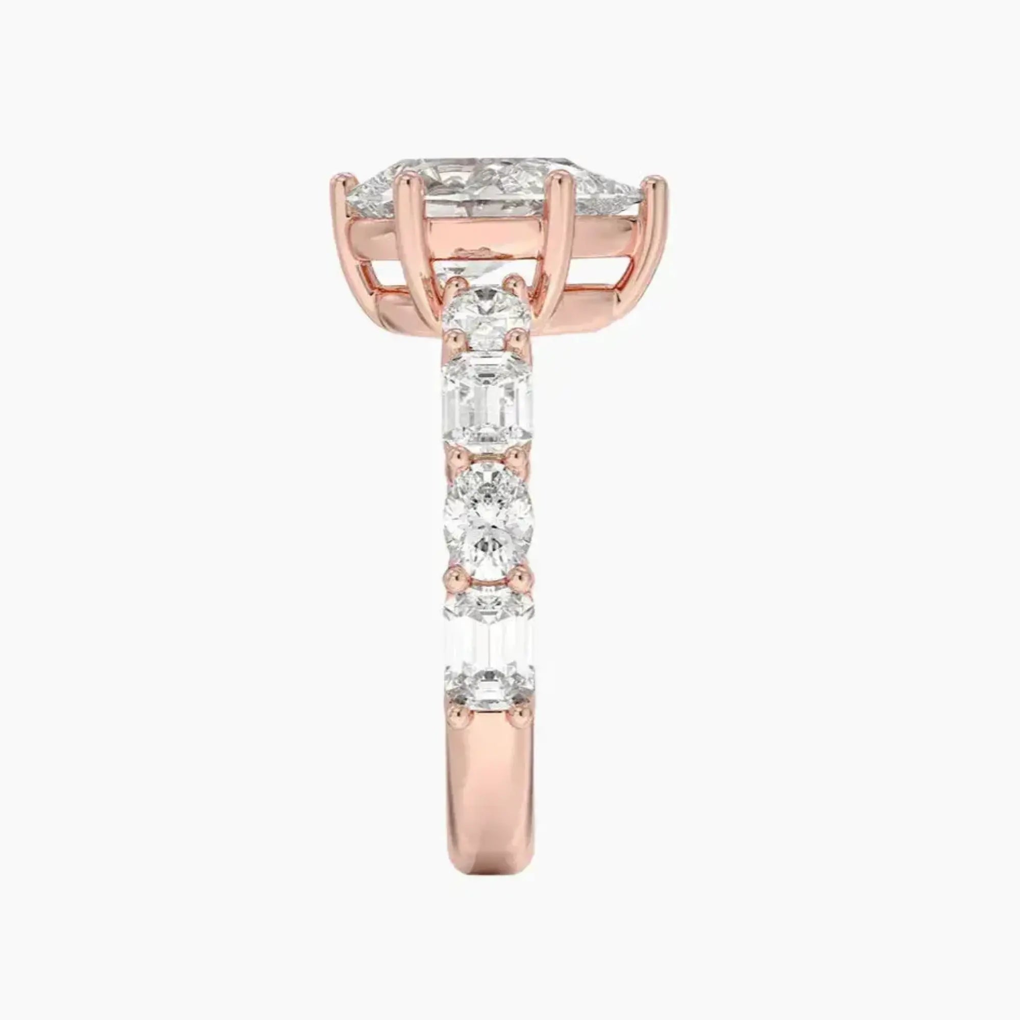 Ariadne Pear Designer 1.5 Carat Lab Grown Diamond Engagement Ring in 14K White Gold