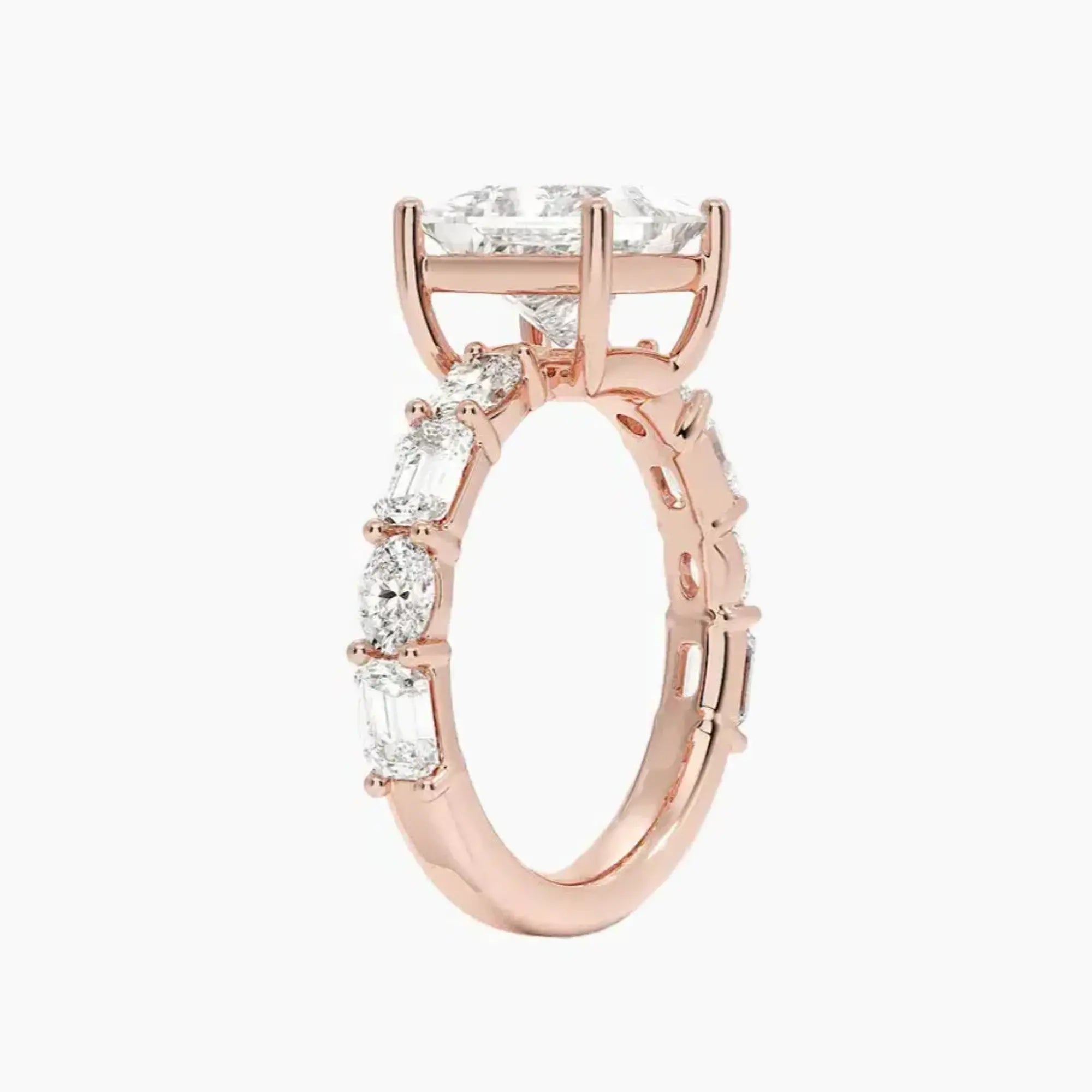 Ariadne Princess Designer 2 Carat Lab Grown Diamond Engagement Ring in 18K White Gold