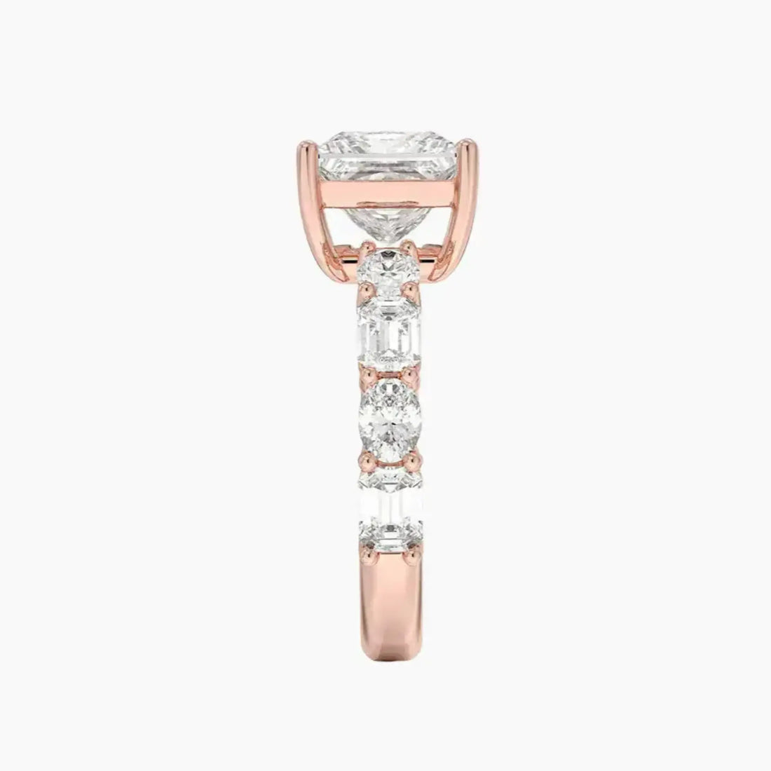 Ariadne Princess Designer 2 Carat Lab Grown Diamond Engagement Ring in 14K White Gold