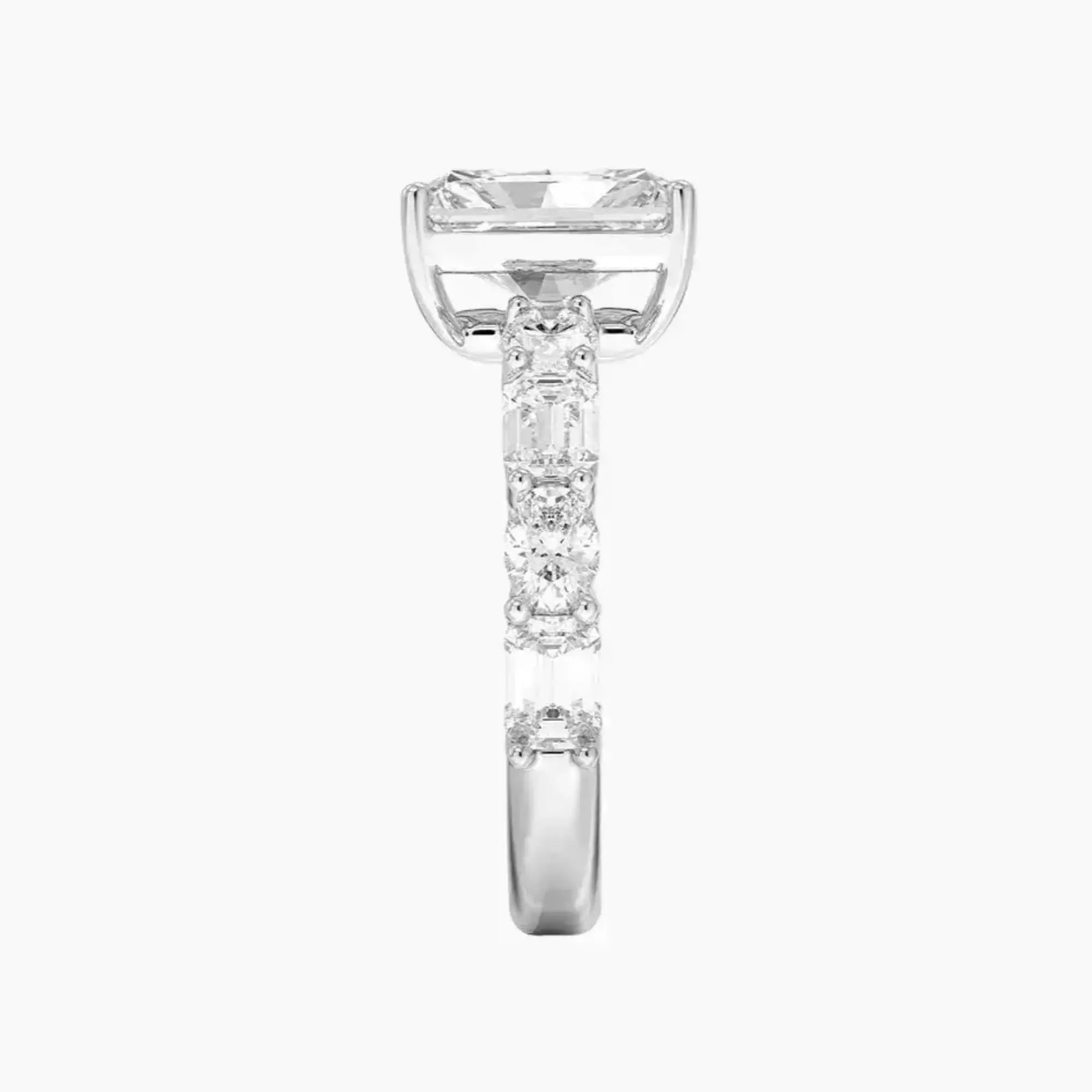 Ariadne Radiant Designer 1 Carat Lab Grown Diamond Engagement Ring in 18K Rose Gold