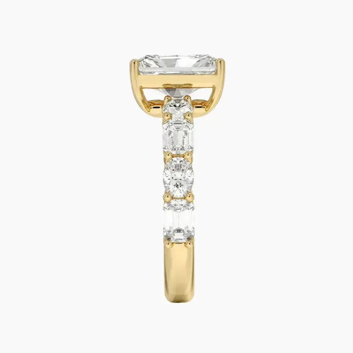 Ariadne Radiant Designer 1 Carat Lab Grown Diamond Engagement Ring in 18K Rose Gold