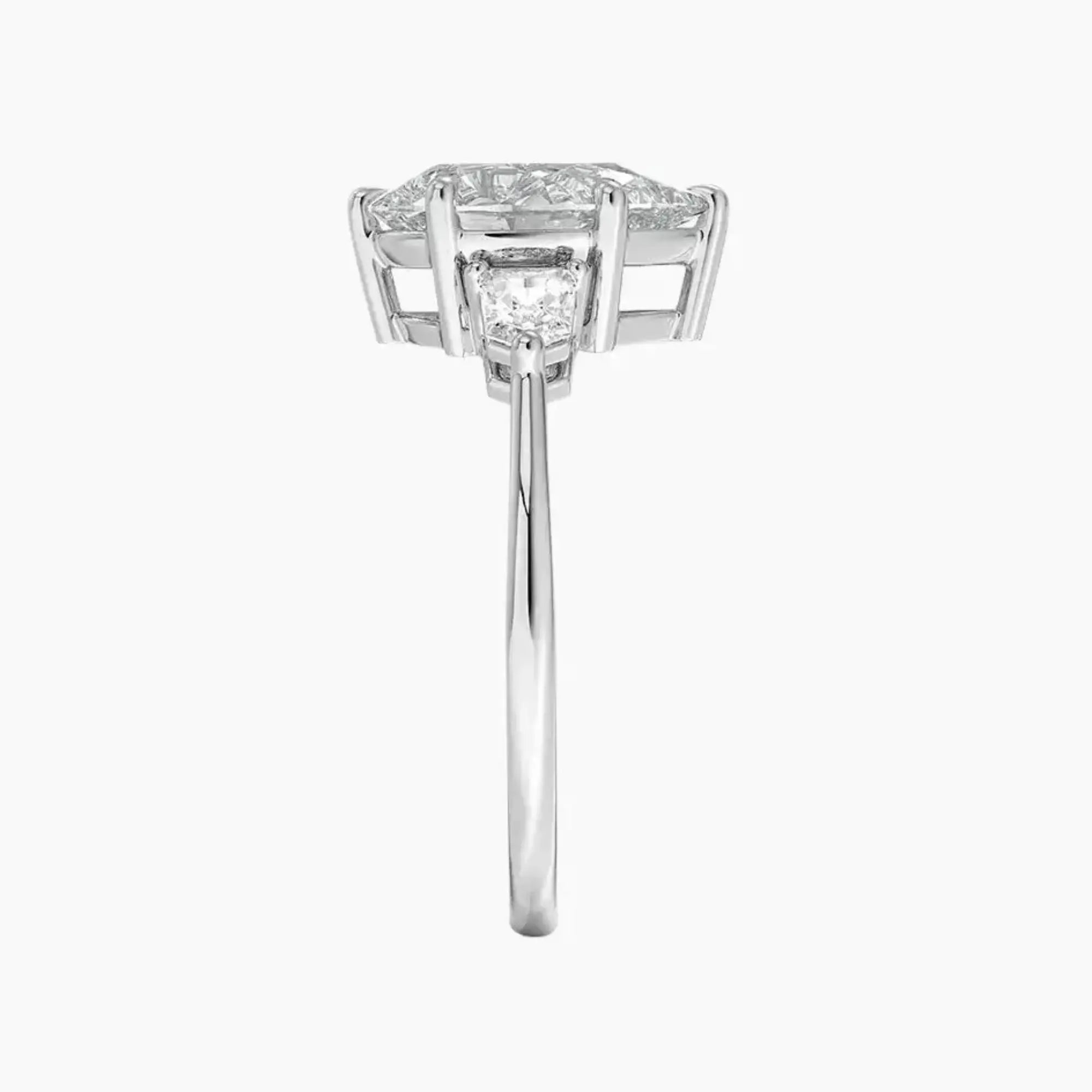 Thalassa Pear Three Stone 1.5 Carat Lab Grown Diamond Engagement Ring in 14K Rose Gold