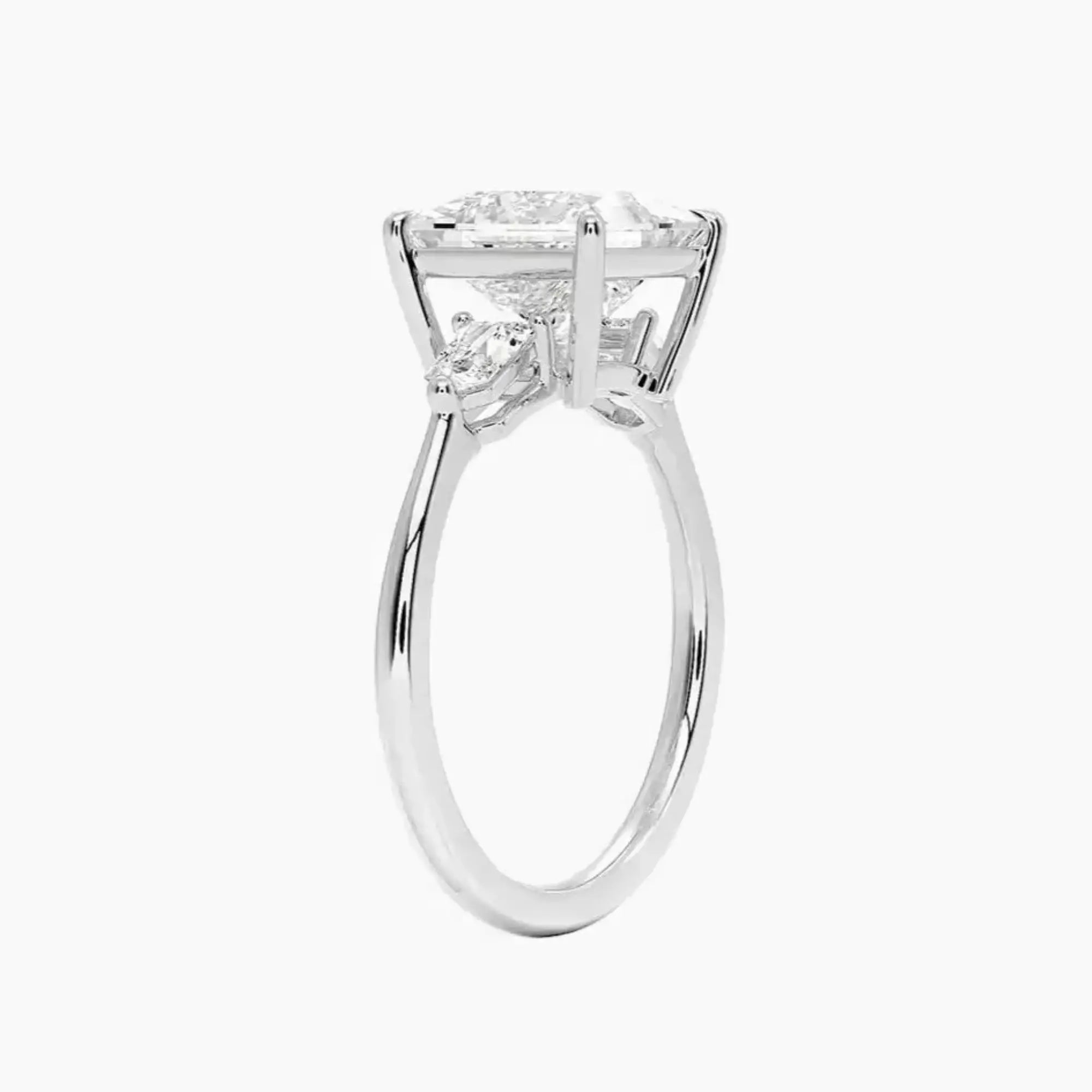 Thalassa Princess Three Stone 1.5 Carat Lab Grown Diamond Engagement Ring in 14K Yellow Gold
