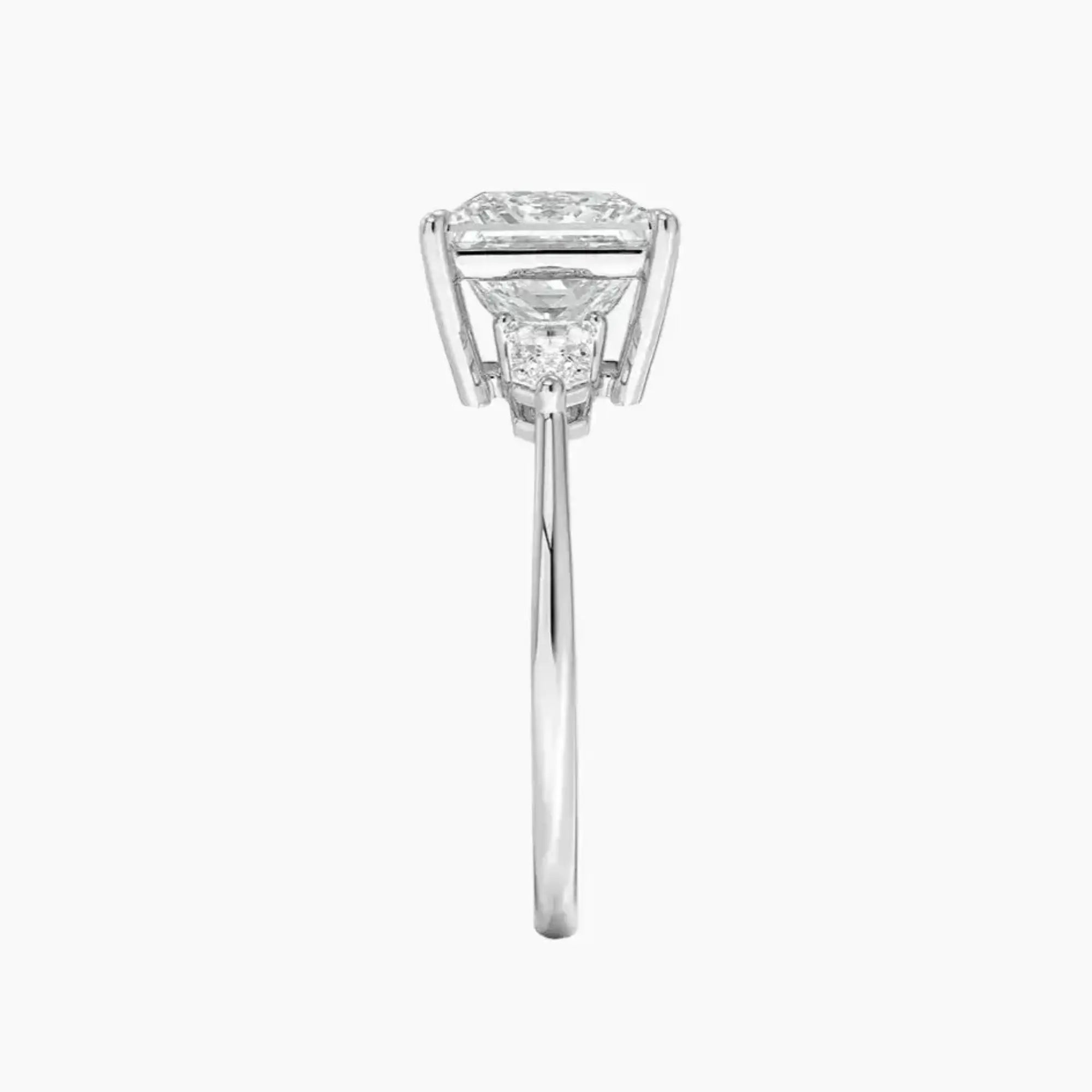 Thalassa Princess Three Stone 3 Carat Lab Grown Diamond Engagement Ring in 14K White Gold