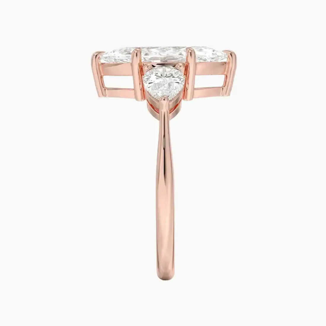 Calliope Marquise Three Stone 2 Carat Lab Grown Diamond Engagement Ring in 14K White Gold