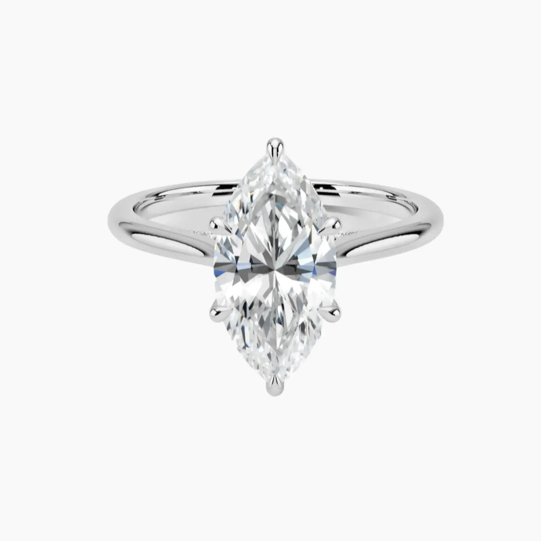 Hestia Marquise Hidden Halo 2 Carat Lab Grown Diamond Engagement Ring in 18K Rose Gold