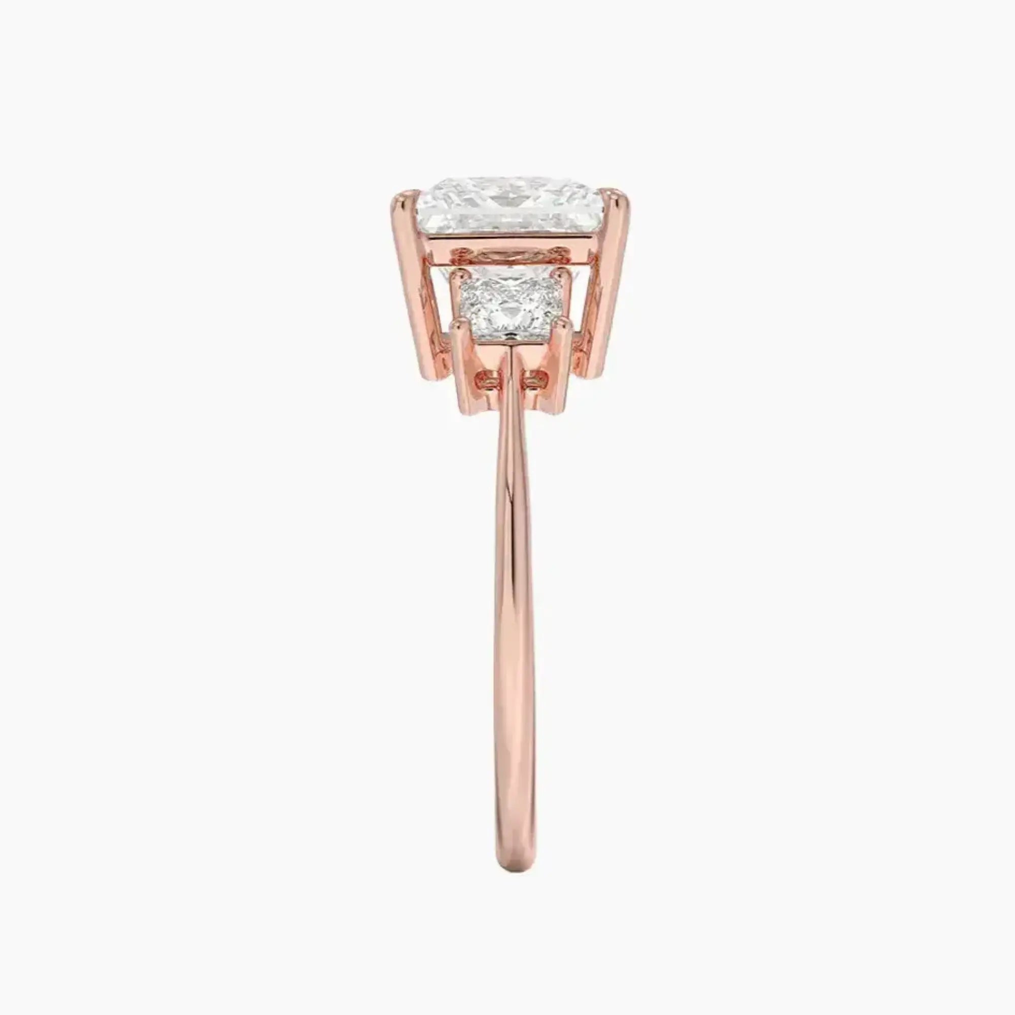 Vespera Princess Three Stone 1.5 Carat Lab Grown Diamond Engagement Ring in 14K White Gold