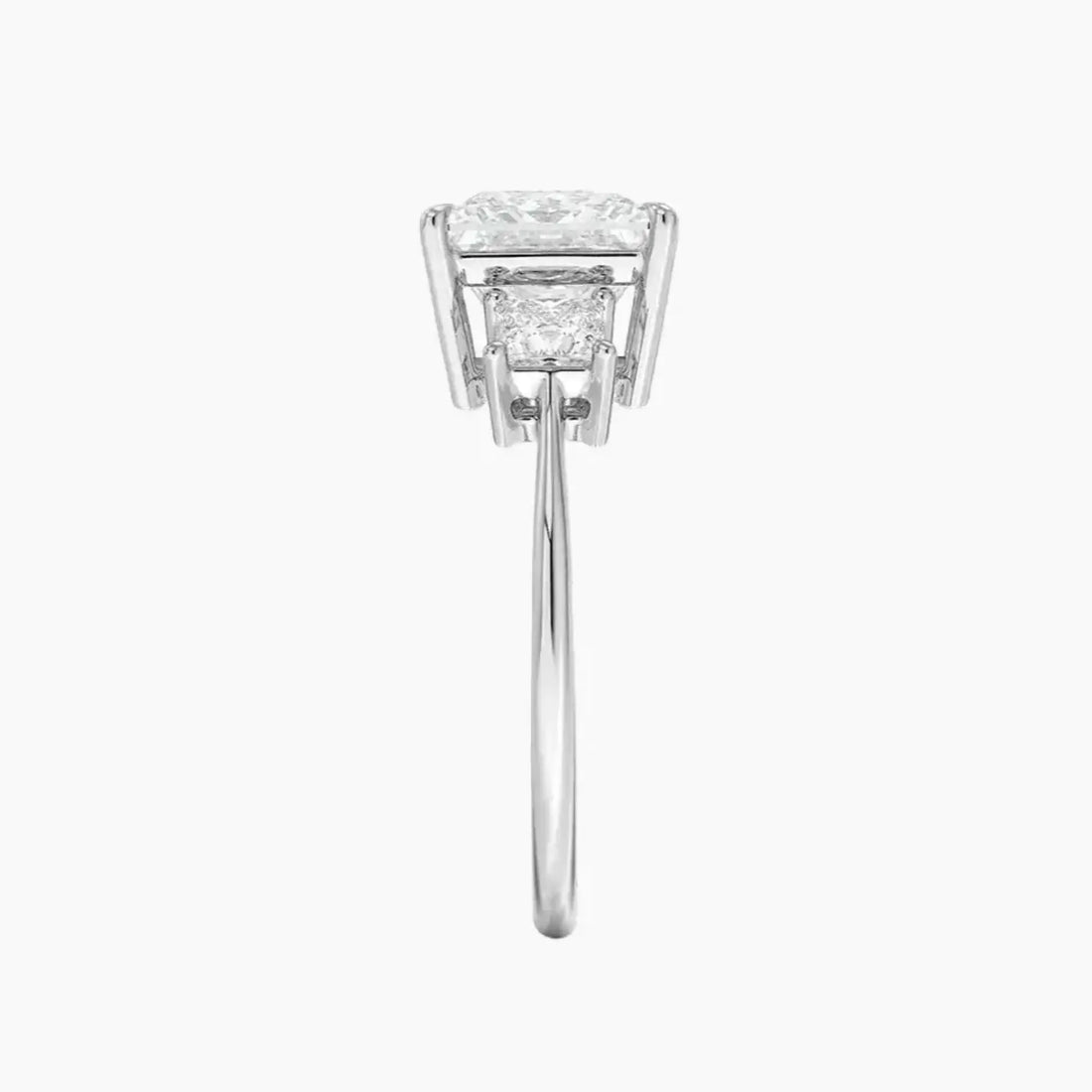 Vespera Princess Three Stone 1 Carat Lab Grown Diamond Engagement Ring in 14K Yellow Gold