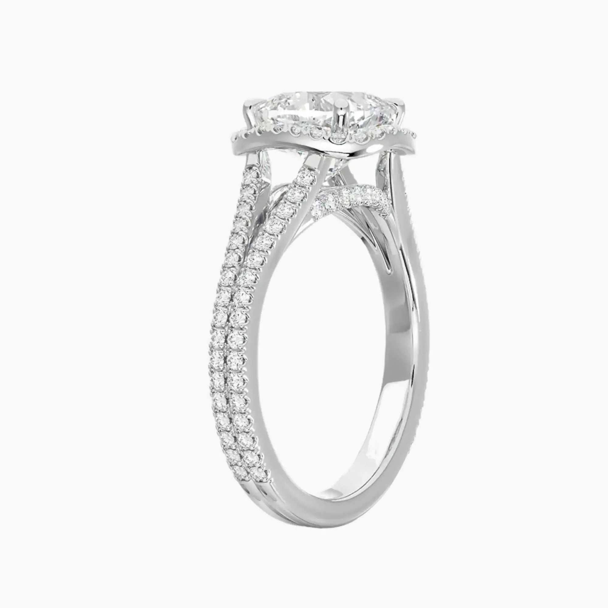 Zephyrine Cushion Designer 1.5 Carat Lab Grown Diamond Engagement Ring in 18K Rose Gold