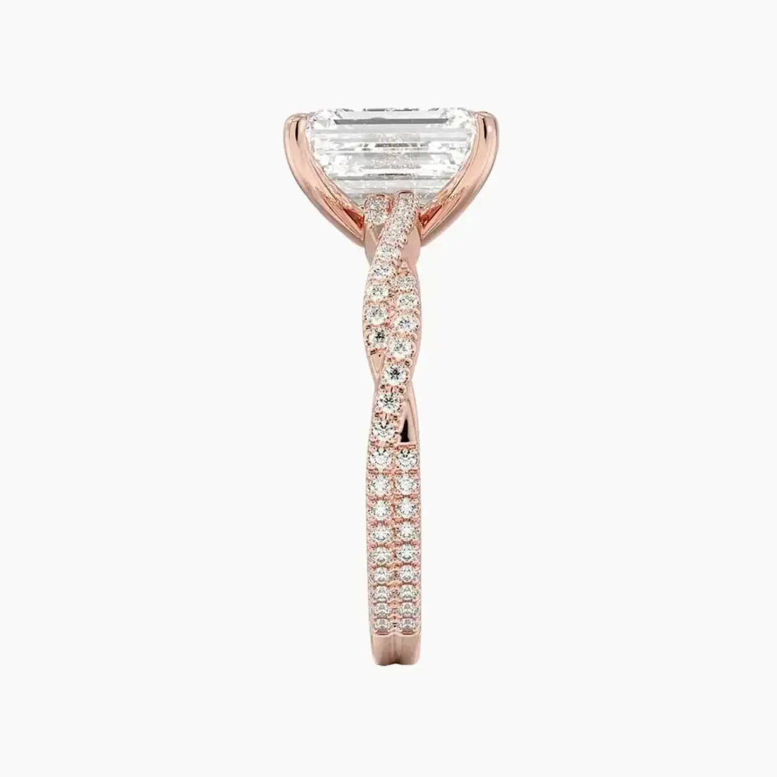 Briar Emerald Designer 2 Carat Lab Grown Diamond Engagement Ring in 14K White Gold