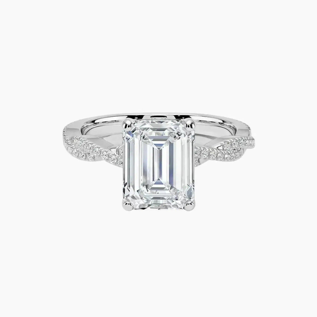 Briar Emerald Designer 1.5 Carat Lab Grown Diamond Engagement Ring in 18K Yellow Gold