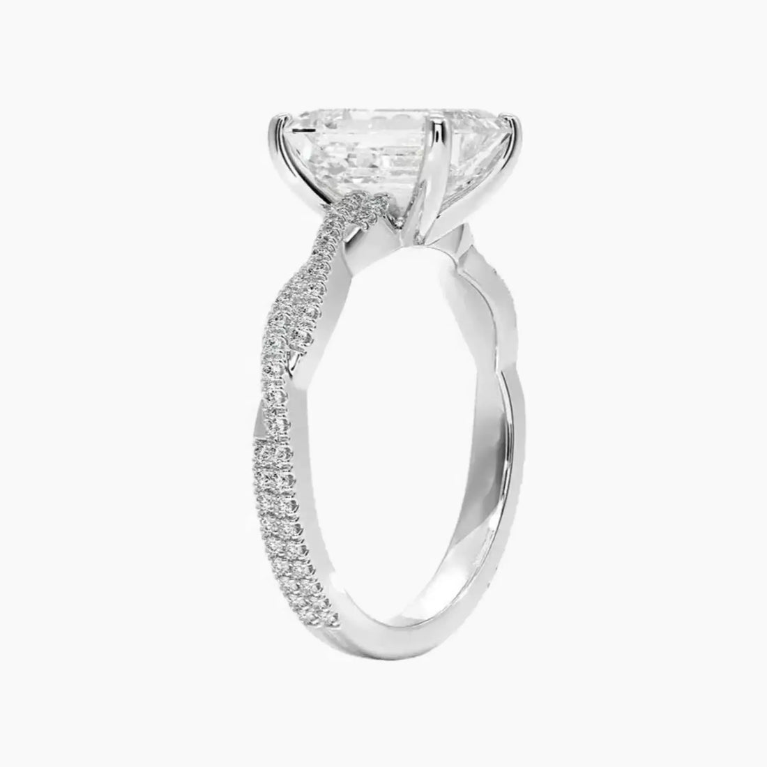 Briar Emerald Designer 1.5 Carat Lab Grown Diamond Engagement Ring in 14K Yellow Gold