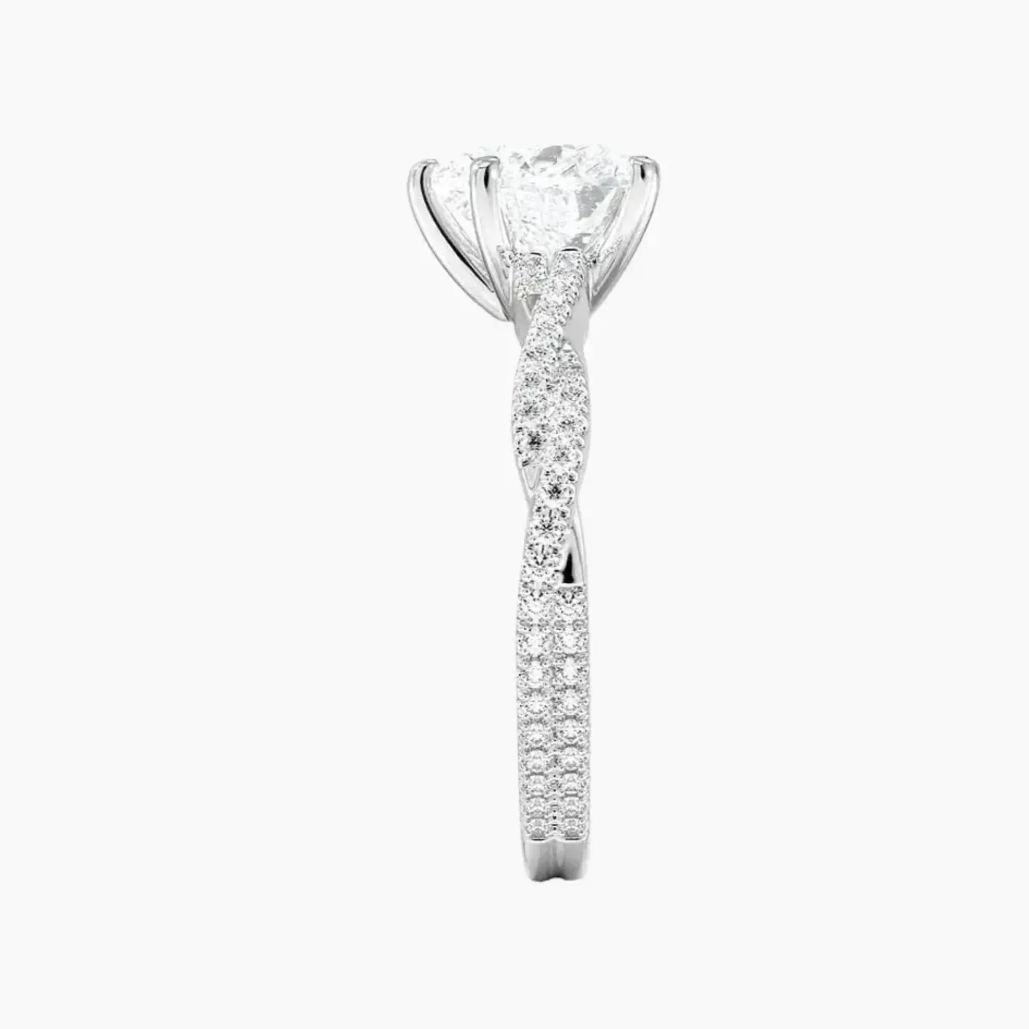 Cassia Heart Designer 2.5 Carat Lab Grown Diamond Engagement Ring in 18K Yellow Gold