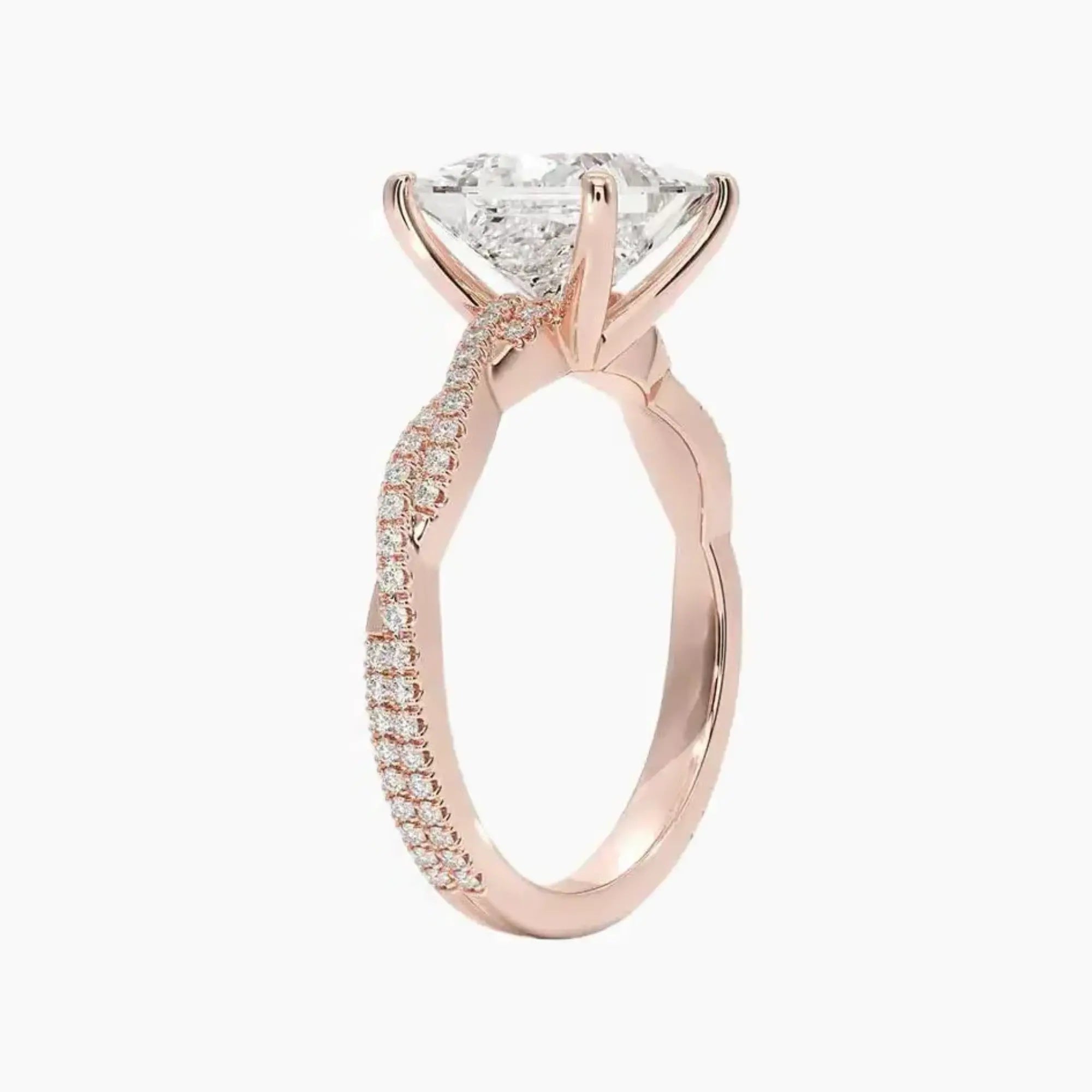 Briar Princess Designer 2.5 Carat Lab Grown Diamond Engagement Ring in 14K Yellow Gold