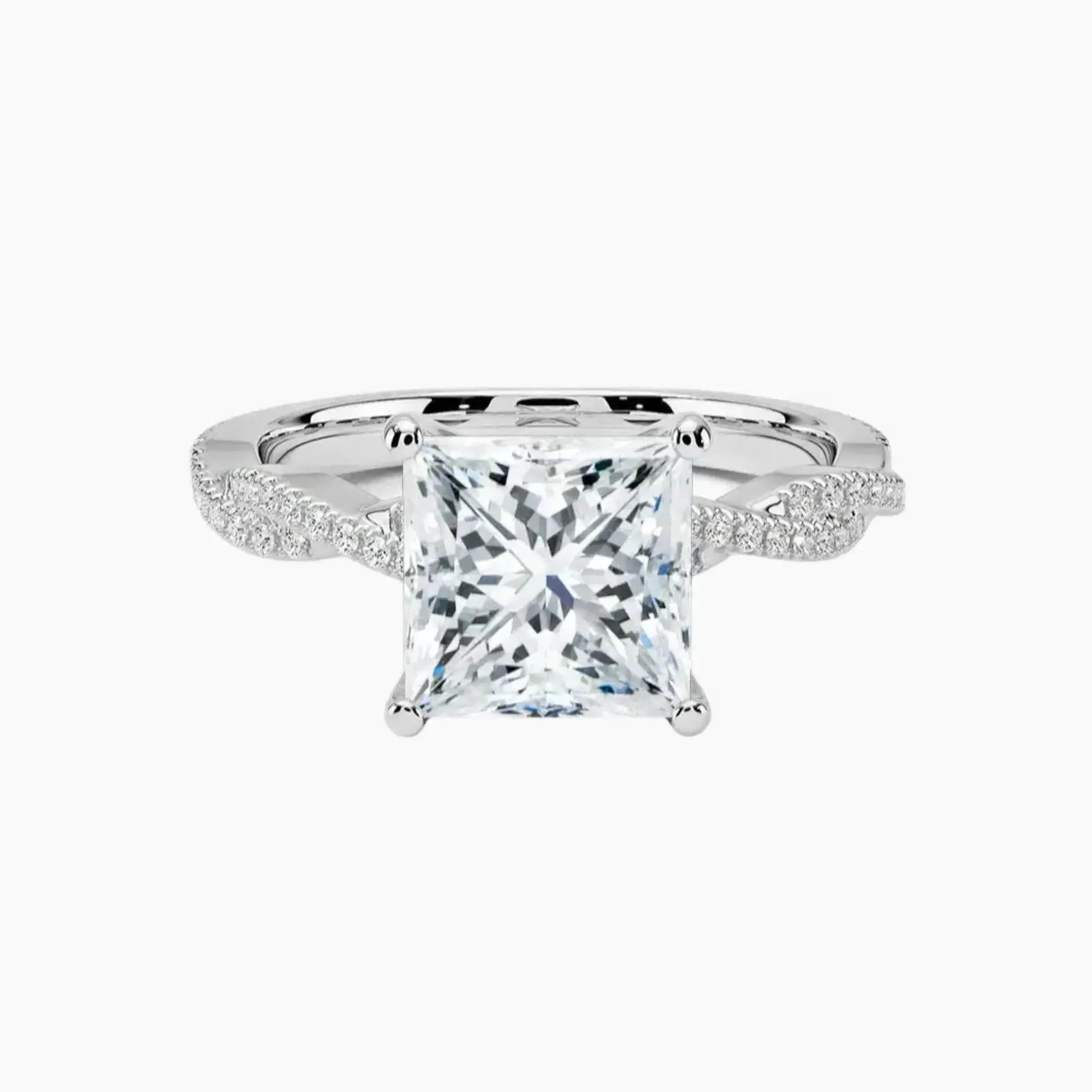 Briar Princess Designer 2.5 Carat Lab Grown Diamond Engagement Ring in 18K Yellow Gold