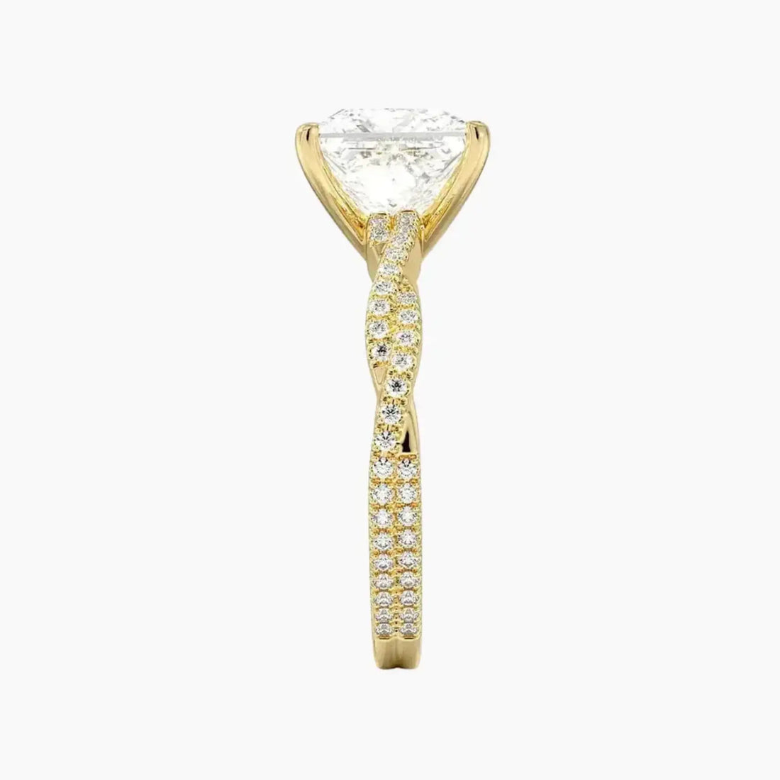 Cassia Princess Designer 2 Carat Lab Grown Diamond Engagement Ring in 18K White Gold