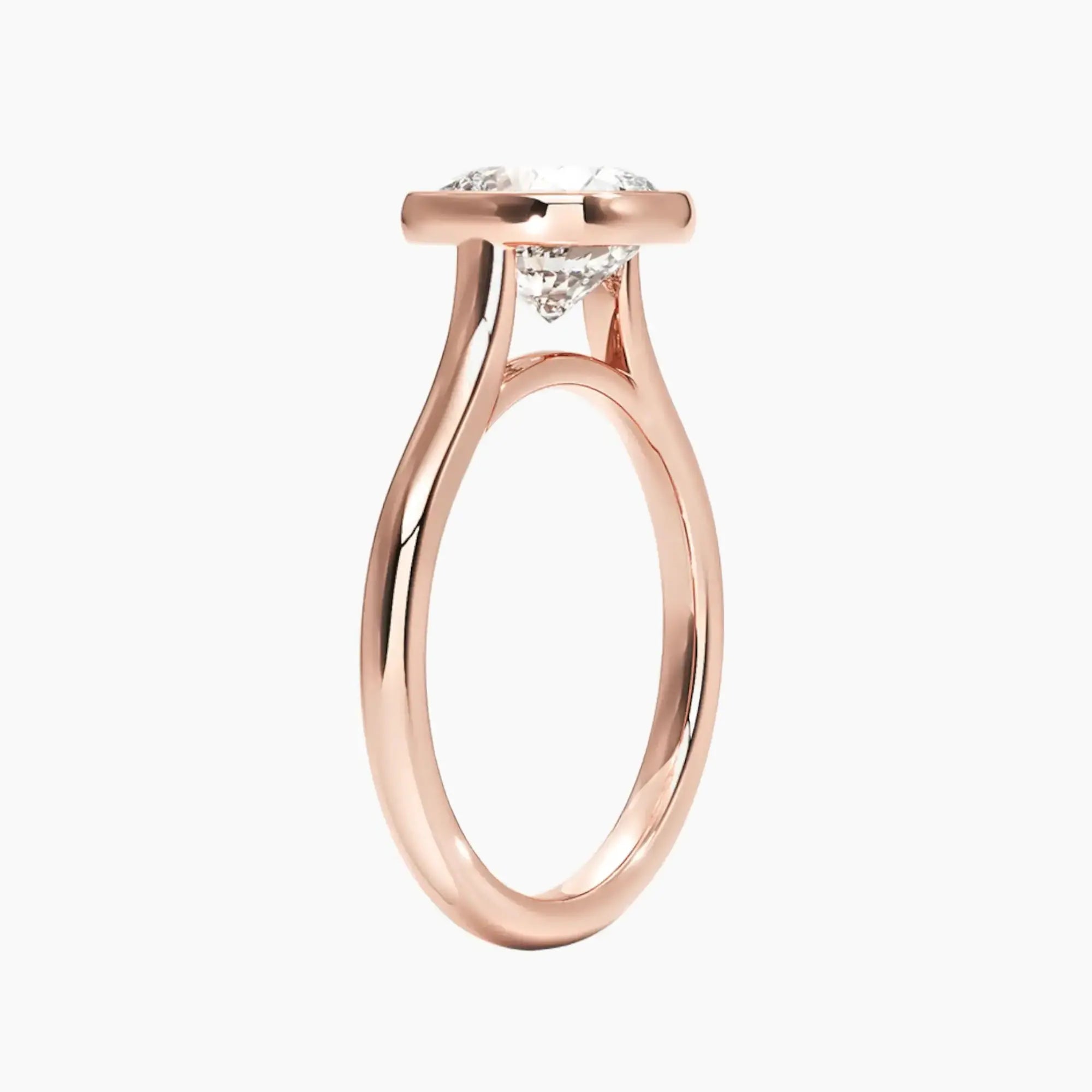 Jovienne Cushion Solitaire Diamond Ring Setting in 14K Yellow Gold