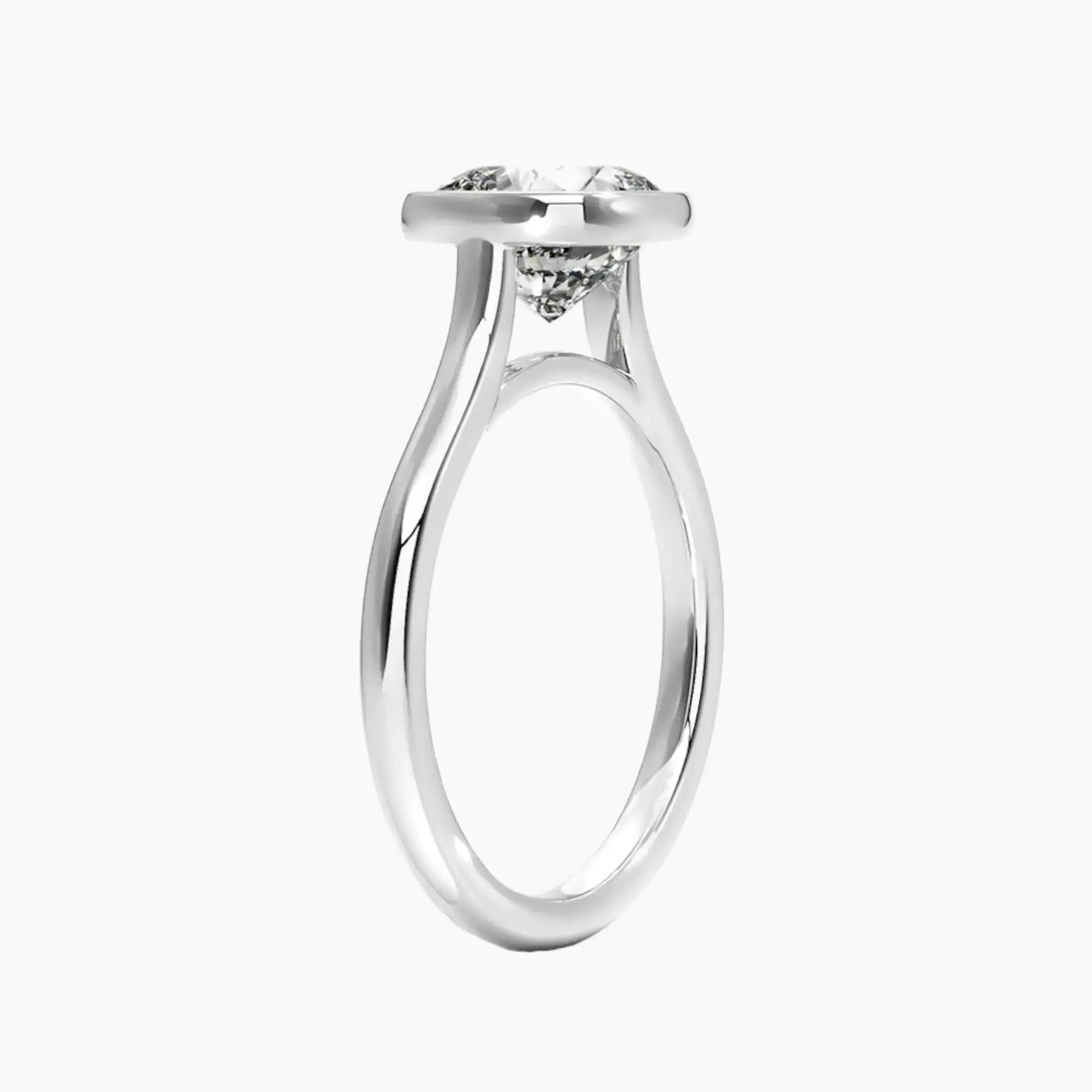 Jovienne Cushion Solitaire 3 Carat Lab Grown Diamond Engagement Ring in 18K Rose Gold