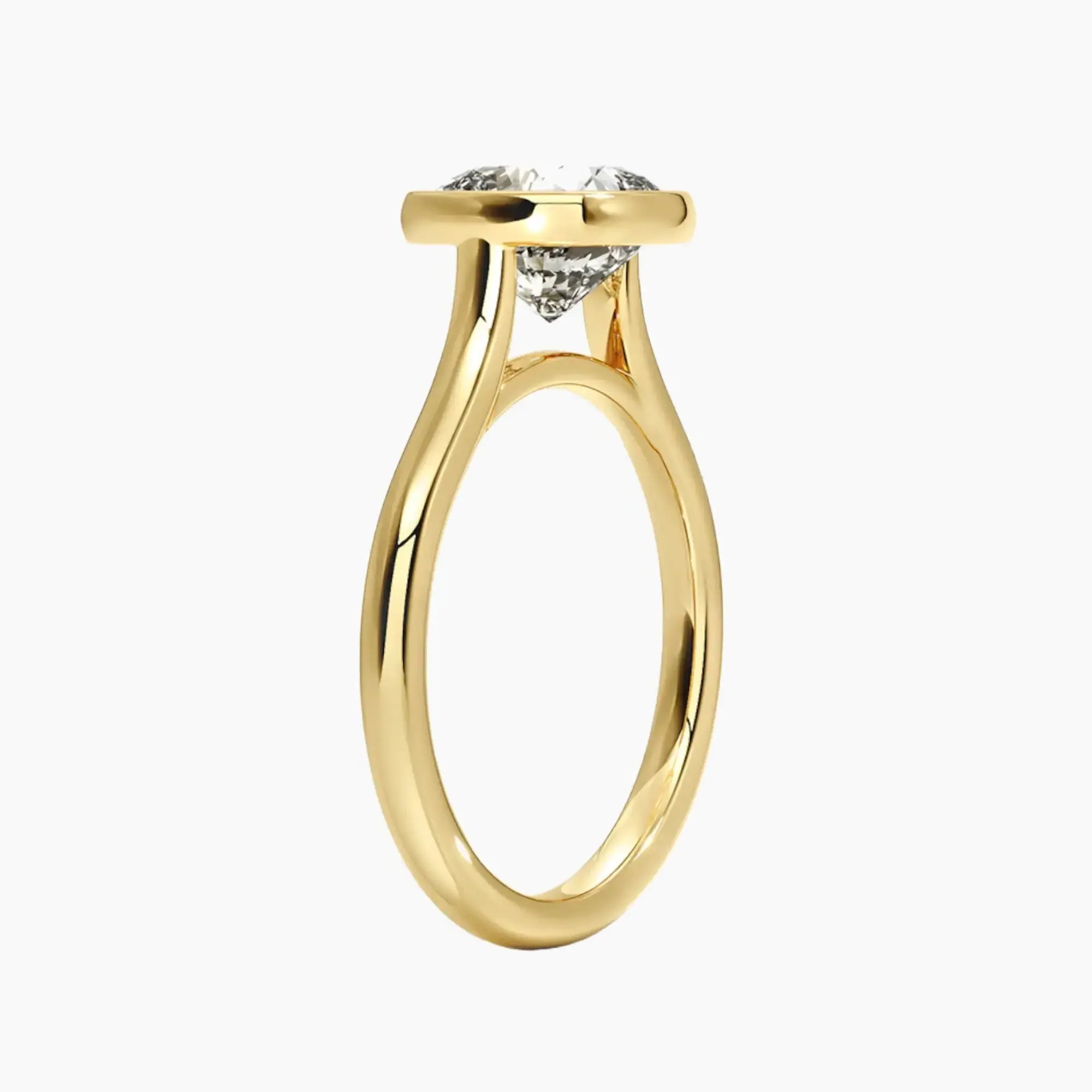 Jovienne Cushion Solitaire 3 Carat Lab Grown Diamond Engagement Ring in 14K Rose Gold