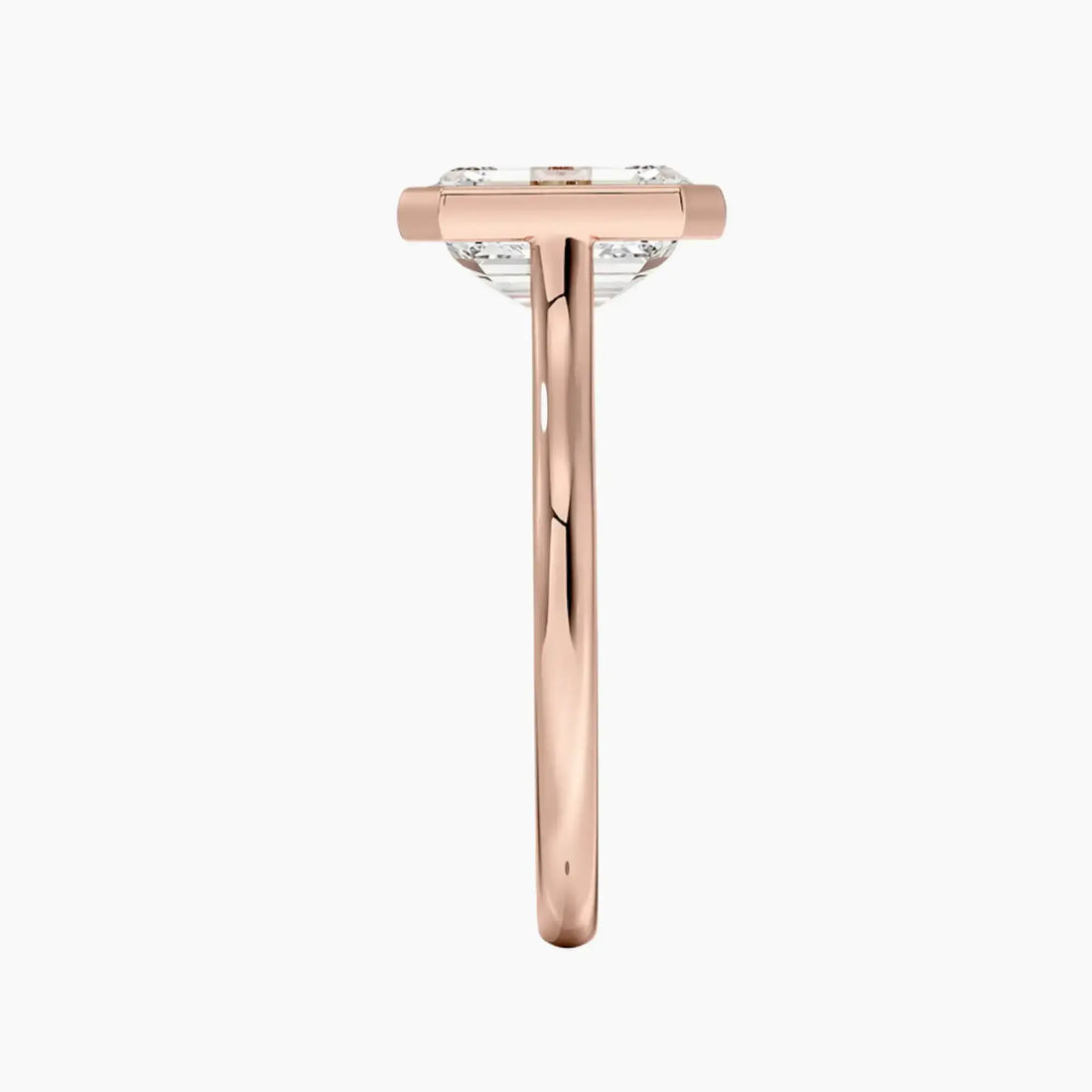 Jovienne Emerald Solitaire 3 Carat Lab Grown Diamond Engagement Ring in 14K Yellow Gold
