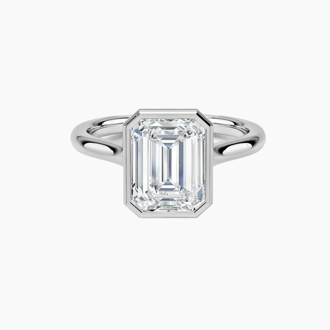 Jovienne Emerald Solitaire 1.5 Carat Lab Grown Diamond Engagement Ring in 18K Yellow Gold