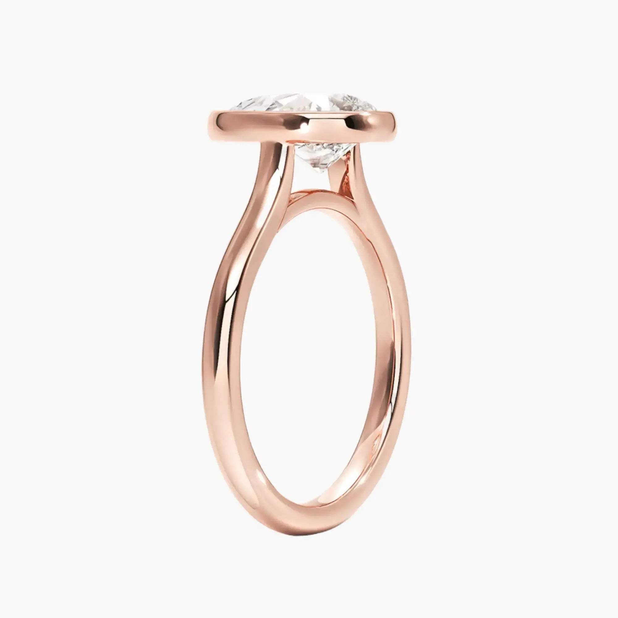 Jovienne Pear Solitaire 1 Carat Lab Grown Diamond Engagement Ring in 18K Yellow Gold