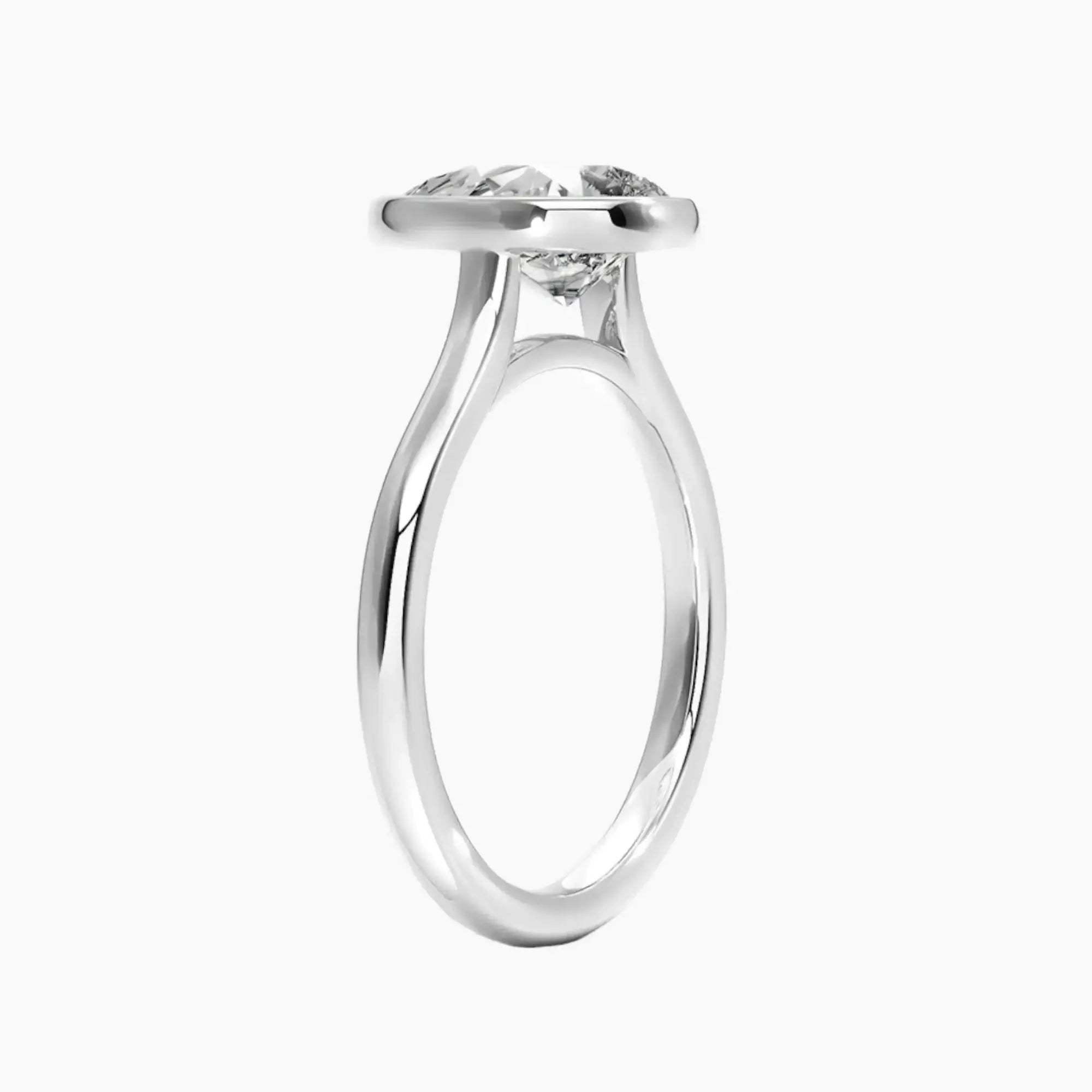 Jovienne Pear Solitaire 1 Carat Lab Grown Diamond Engagement Ring in 18K Yellow Gold