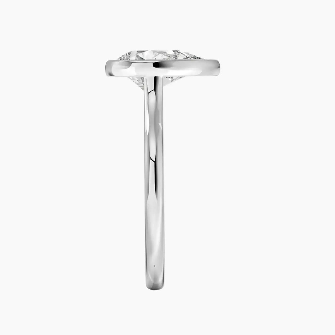 Jovienne Pear Solitaire 1.5 Carat Lab Grown Diamond Engagement Ring in 14K White Gold