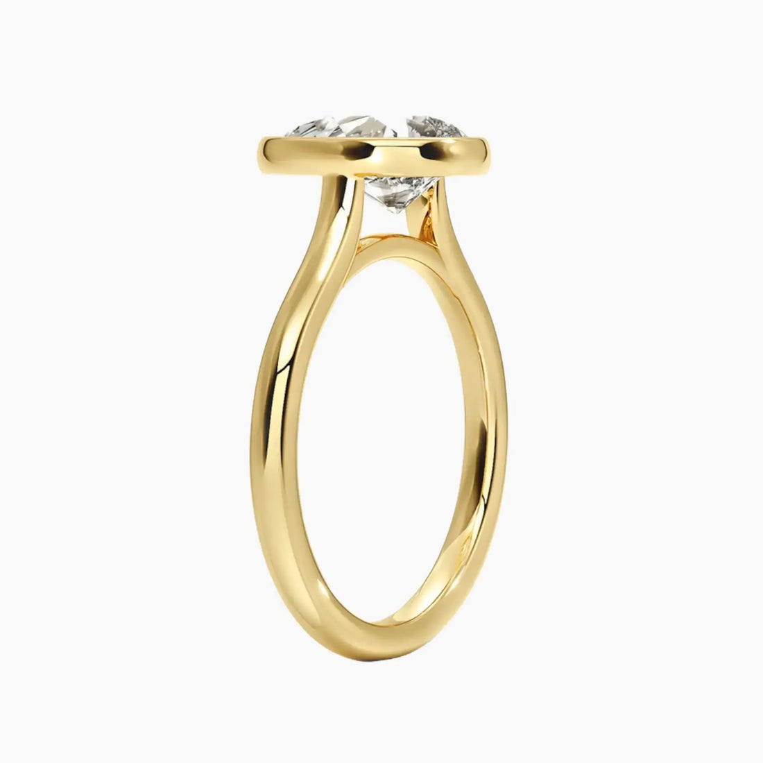 Jovienne Pear Solitaire Diamond Ring Setting in 18K Rose Gold