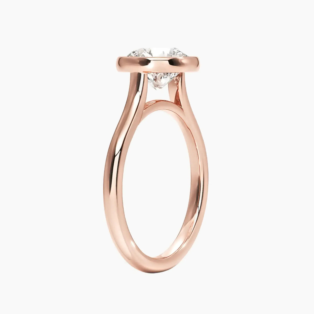 Jovienne Round Solitaire Diamond Ring Setting in 14K Yellow Gold