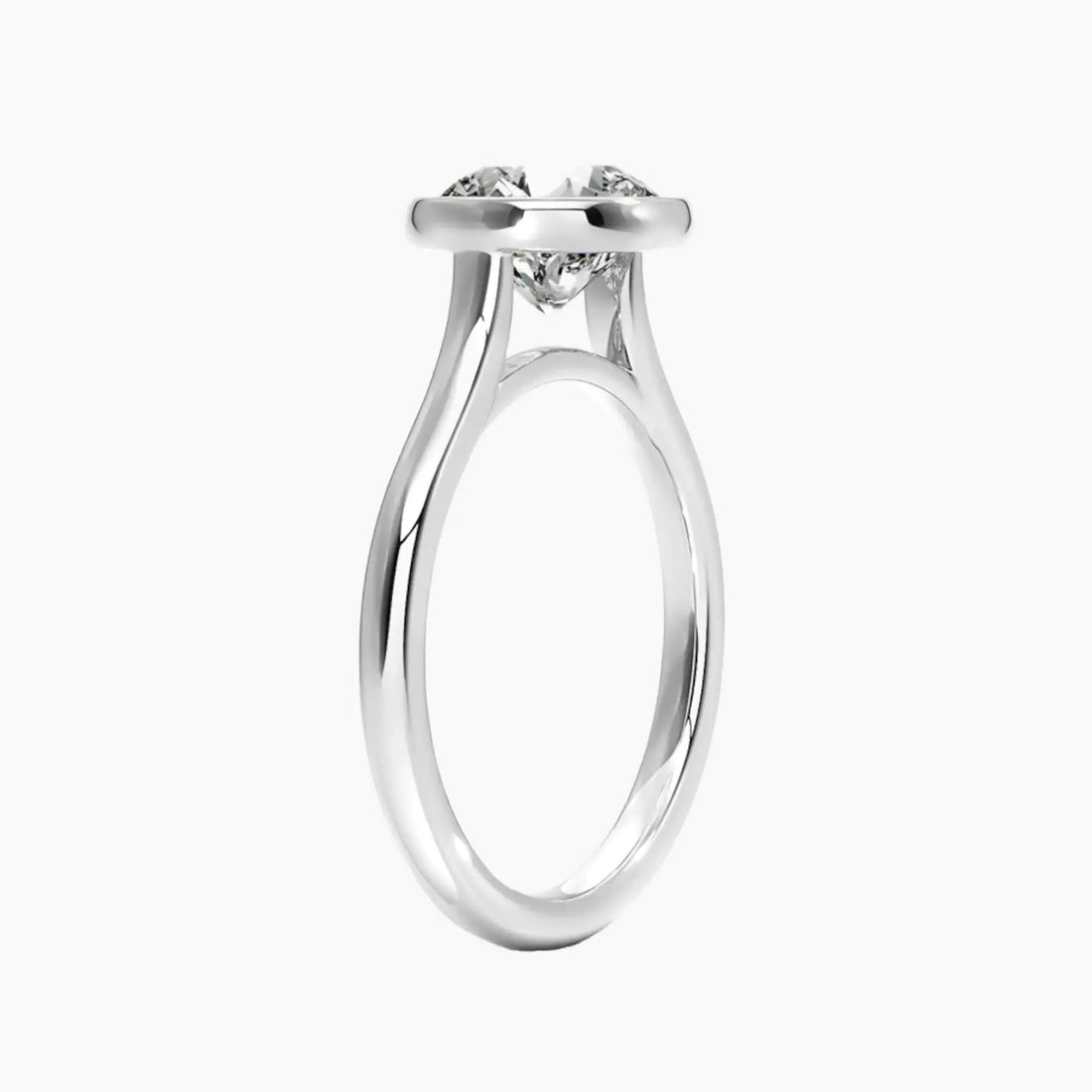 Jovienne Round Solitaire Diamond Ring Setting in 14K Rose Gold