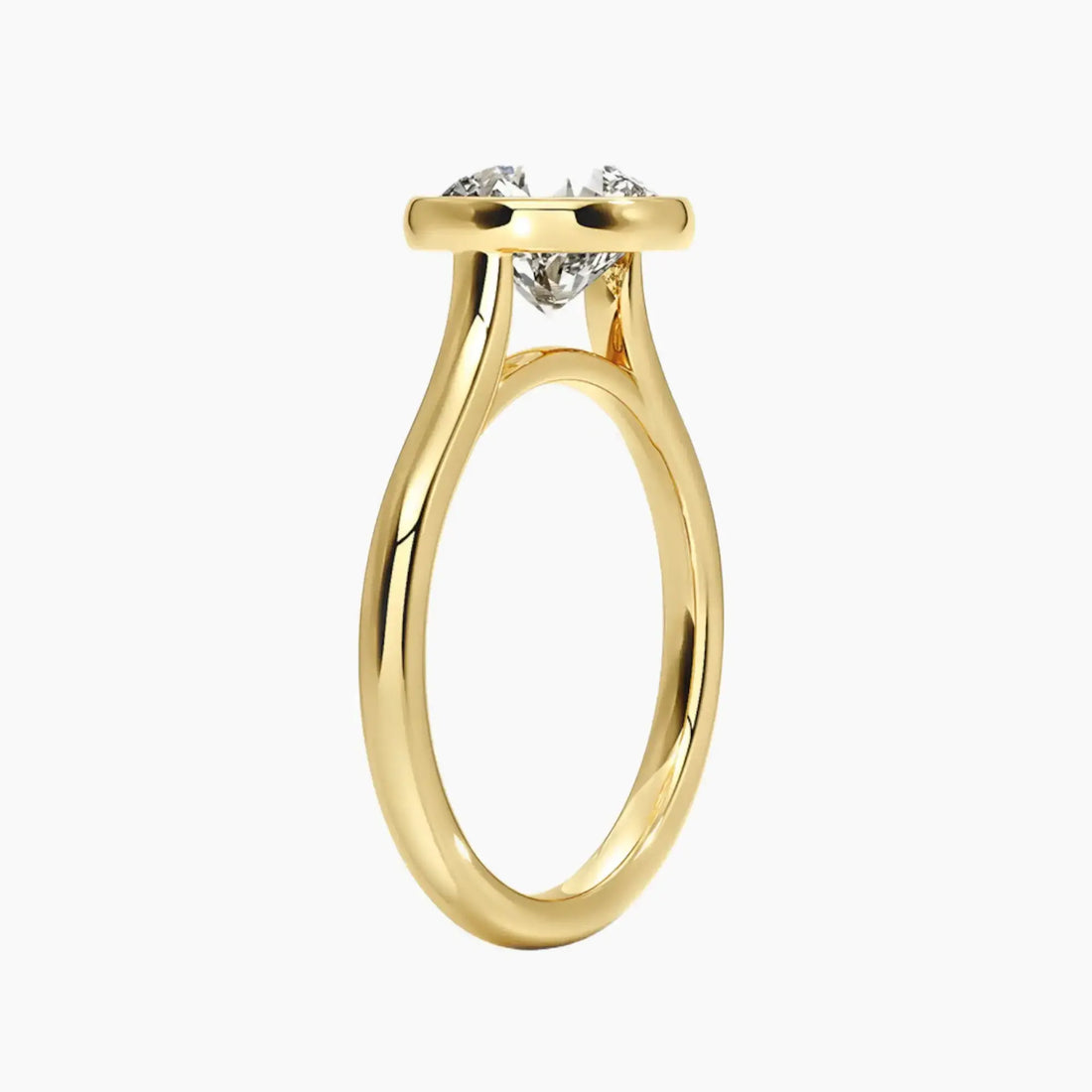 Jovienne Round Solitaire 1.5 Carat Lab Grown Diamond Engagement Ring in 18K Rose Gold