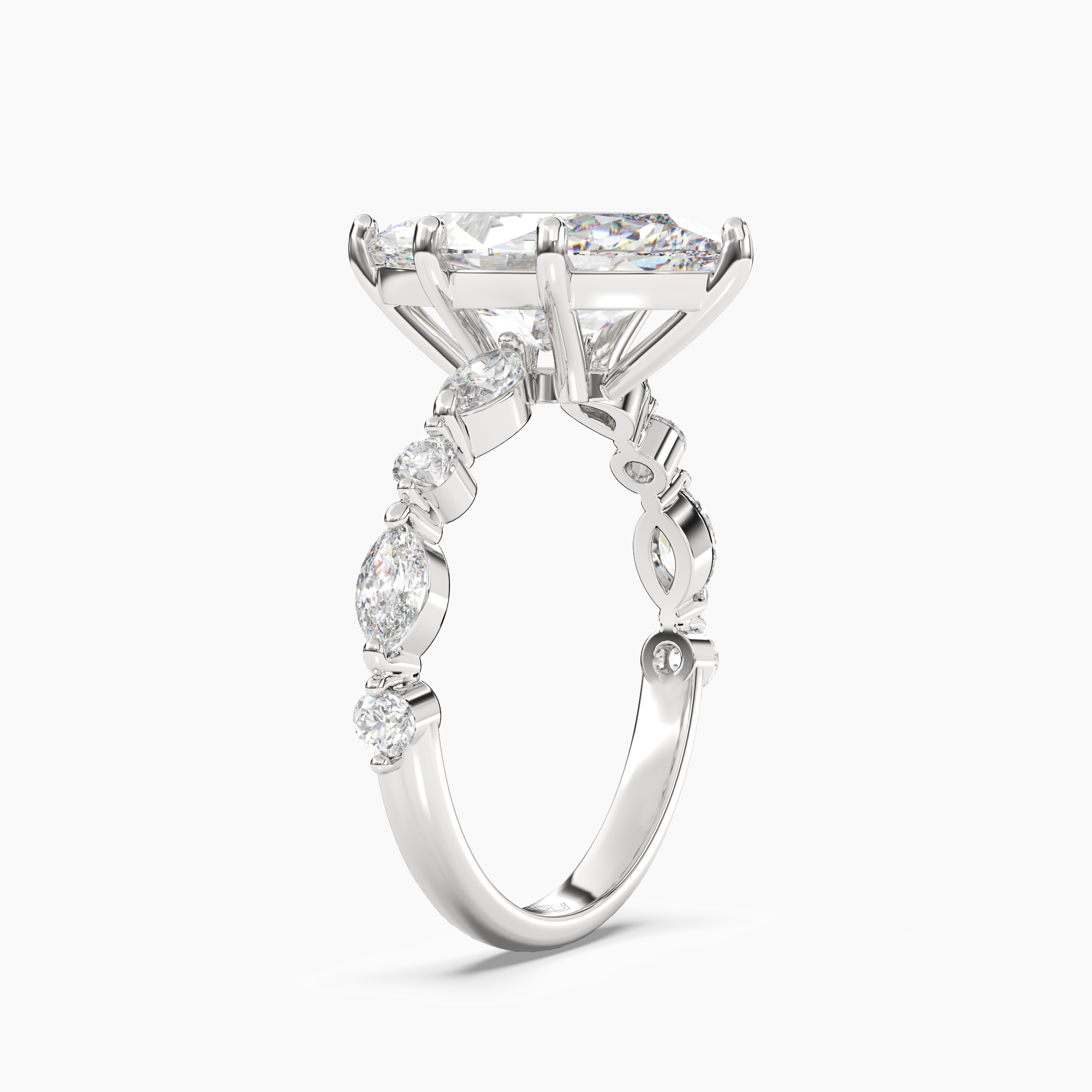Sonnet Marquise Solitaire 3 Carat Lab Grown Diamond Engagement Ring in 14K Rose Gold