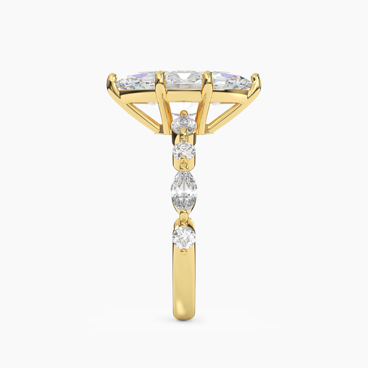 Sonnet Marquise Solitaire 1.5 Carat Lab Grown Diamond Engagement Ring in 14K Rose Gold