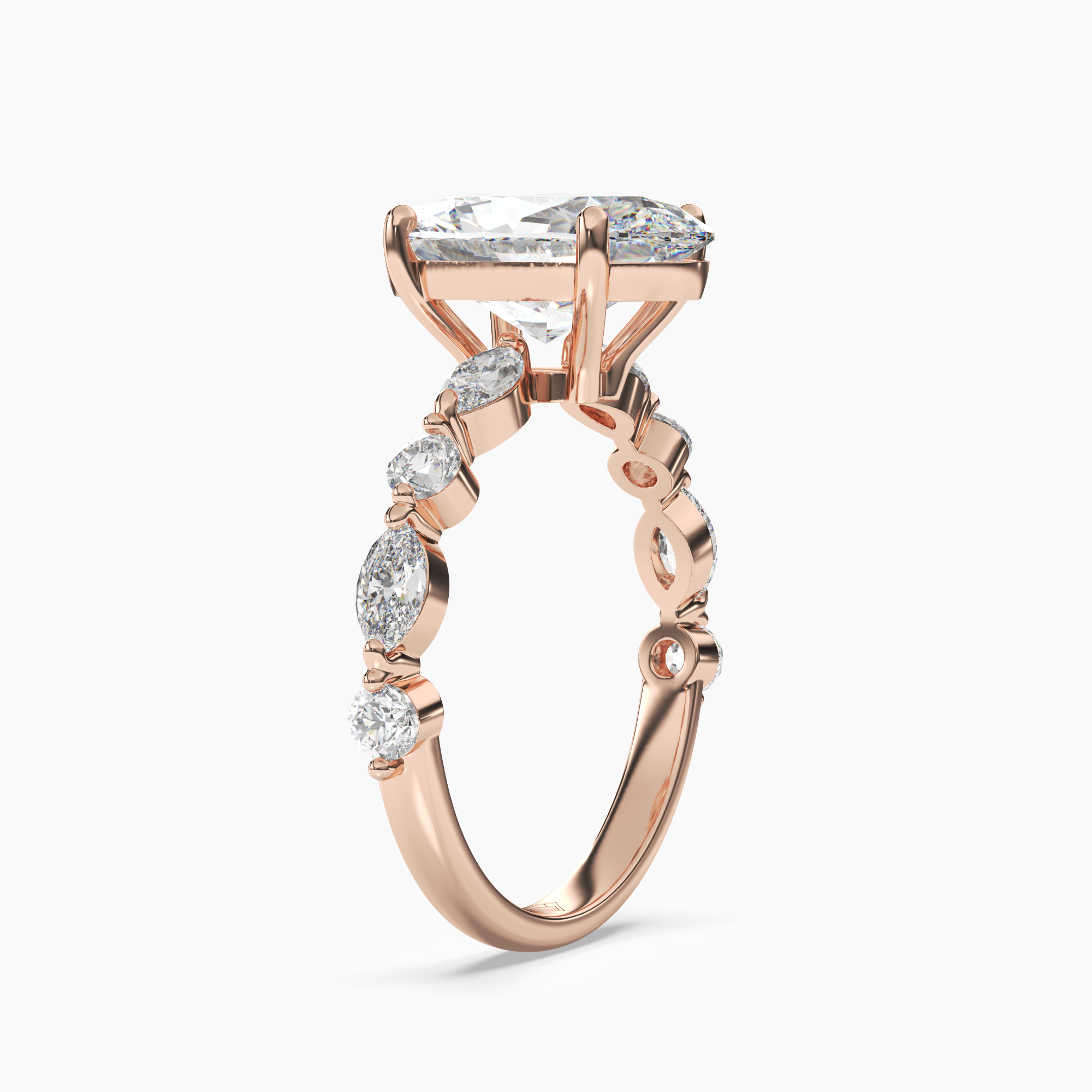 Sonnet Oval Solitaire 1 Carat Lab Grown Diamond Engagement Ring in 18K Yellow Gold