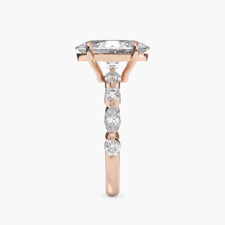 Sonnet Oval Solitaire 1.5 Carat Lab Grown Diamond Engagement Ring in 14K Yellow Gold