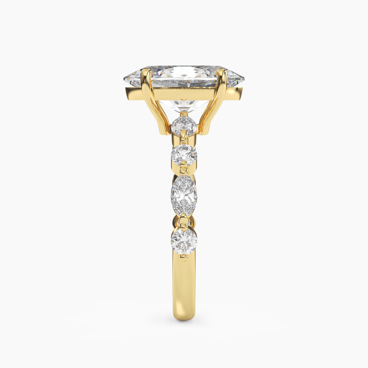 Sonnet Oval Solitaire 2 Carat Lab Grown Diamond Engagement Ring in 14K Rose Gold