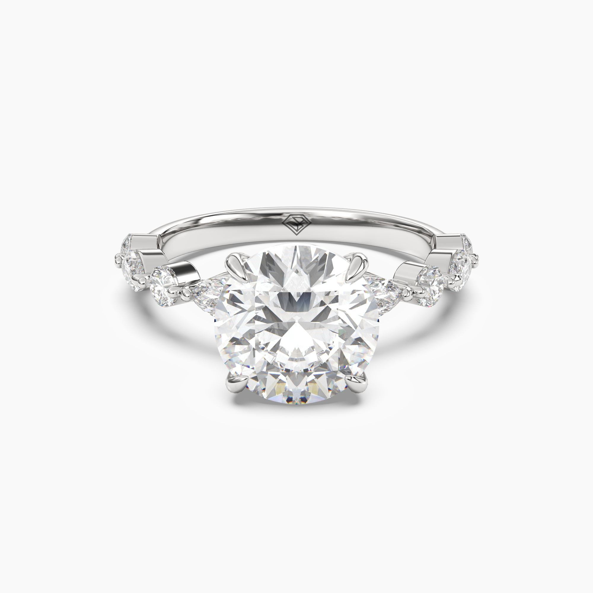 Sonnet Round Solitaire 2 Carat Lab Grown Diamond Engagement Ring in 18K Rose Gold
