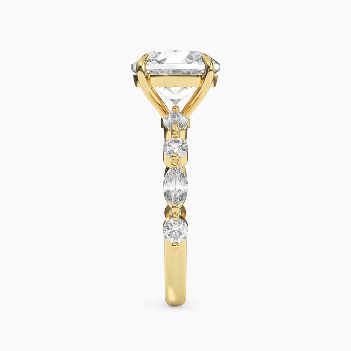 Sonnet Round Solitaire 1.5 Carat Lab Grown Diamond Engagement Ring in 18K Rose Gold