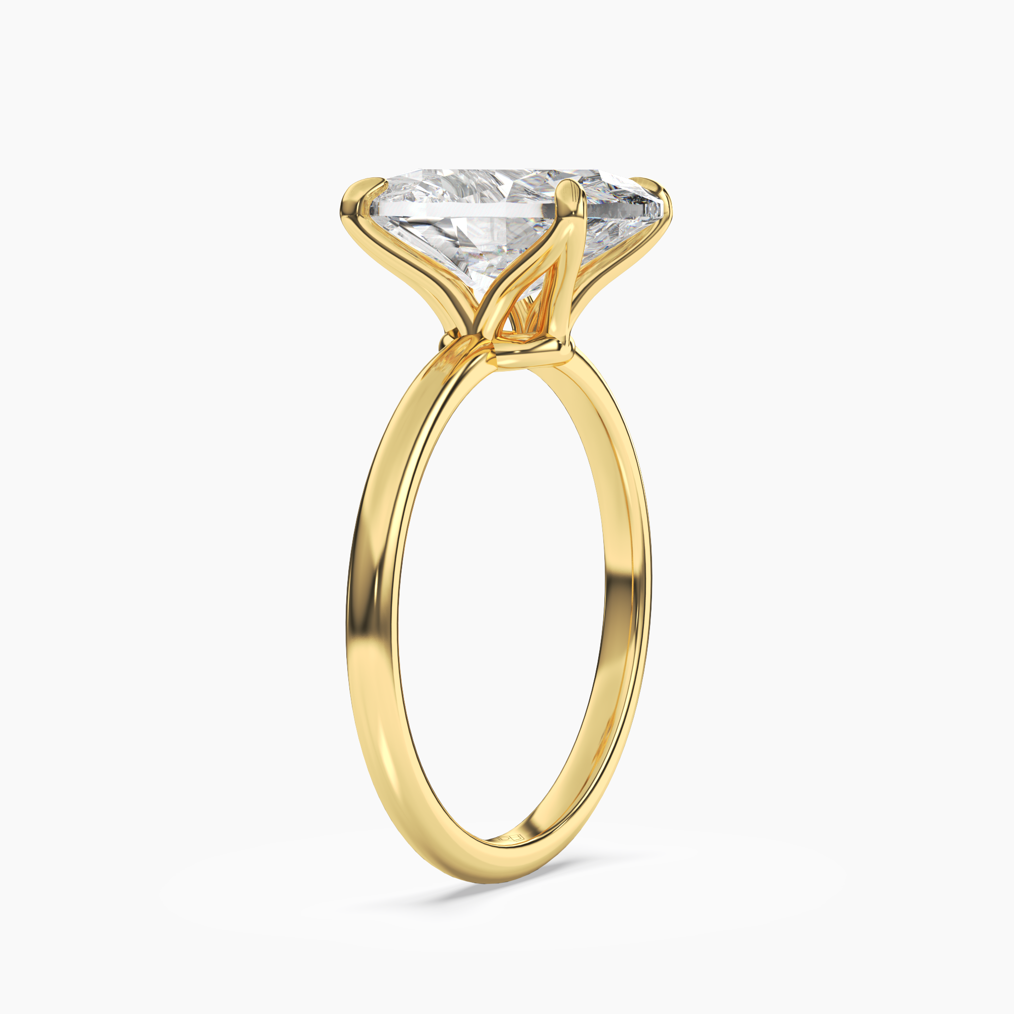 Brielle Oval Solitaire 1 Carat Lab Grown Diamond Engagement Ring in 18K Rose Gold