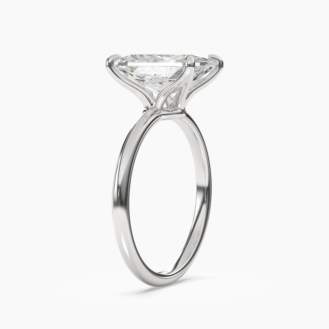 Brielle Radiant Solitaire 1.5 Carat Lab Grown Diamond Engagement Ring in 14K Rose Gold