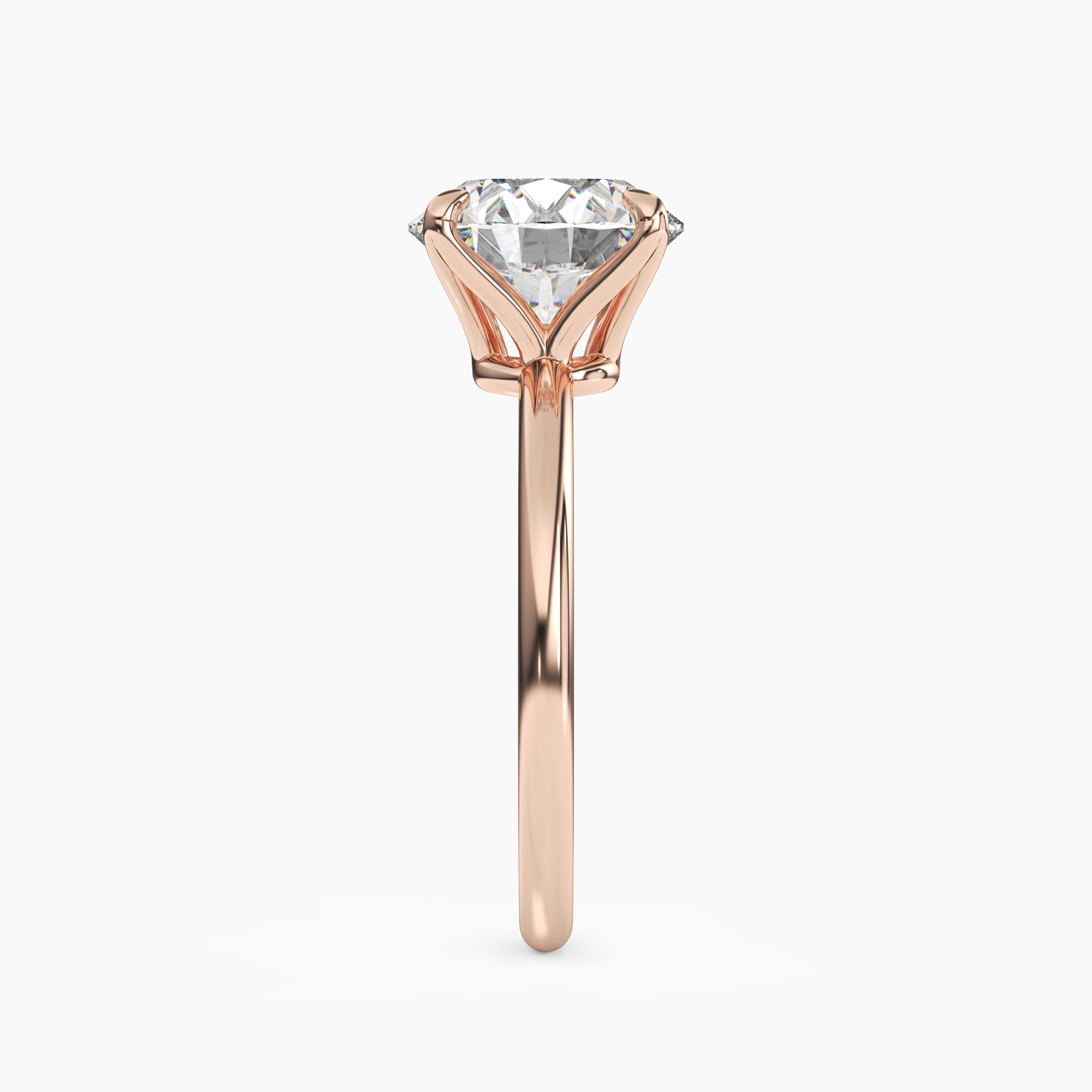Brielle Round Solitaire 1.5 Carat Lab Grown Diamond Engagement Ring in 14K White Gold