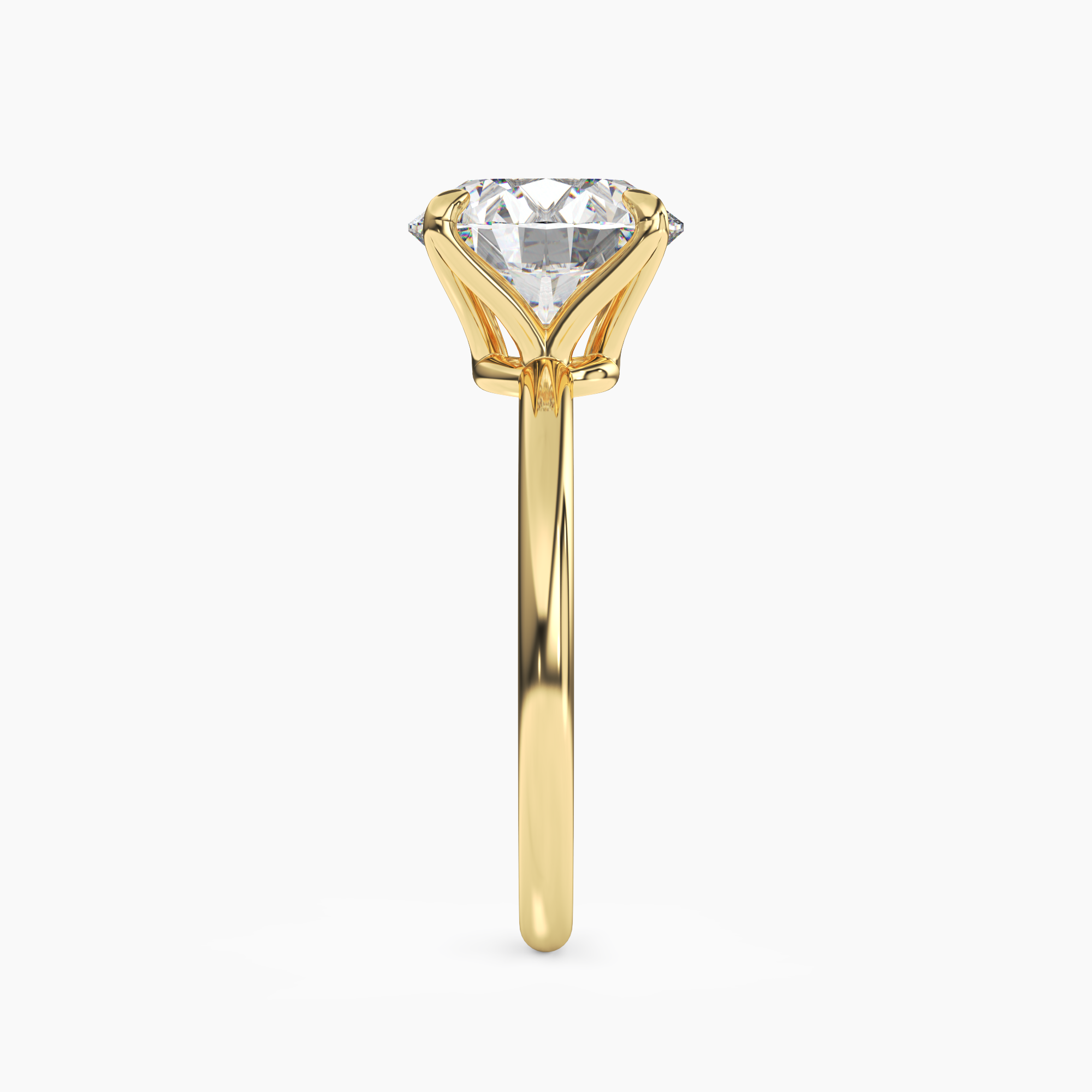 Brielle Round Solitaire 2.5 Carat Lab Grown Diamond Engagement Ring in 14K Rose Gold