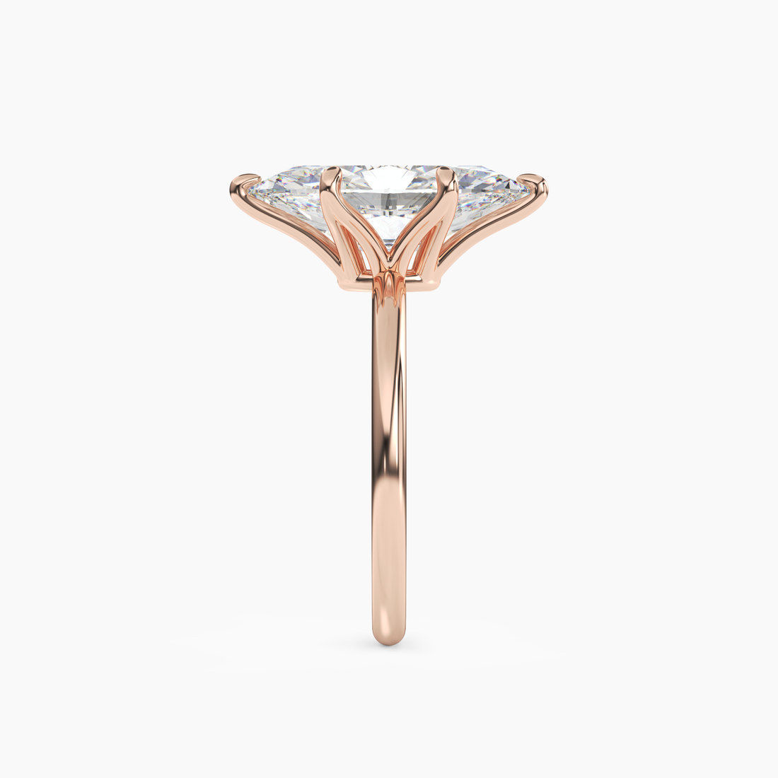 Eden Marquise Solitaire Diamond Ring Setting in 14K Rose Gold