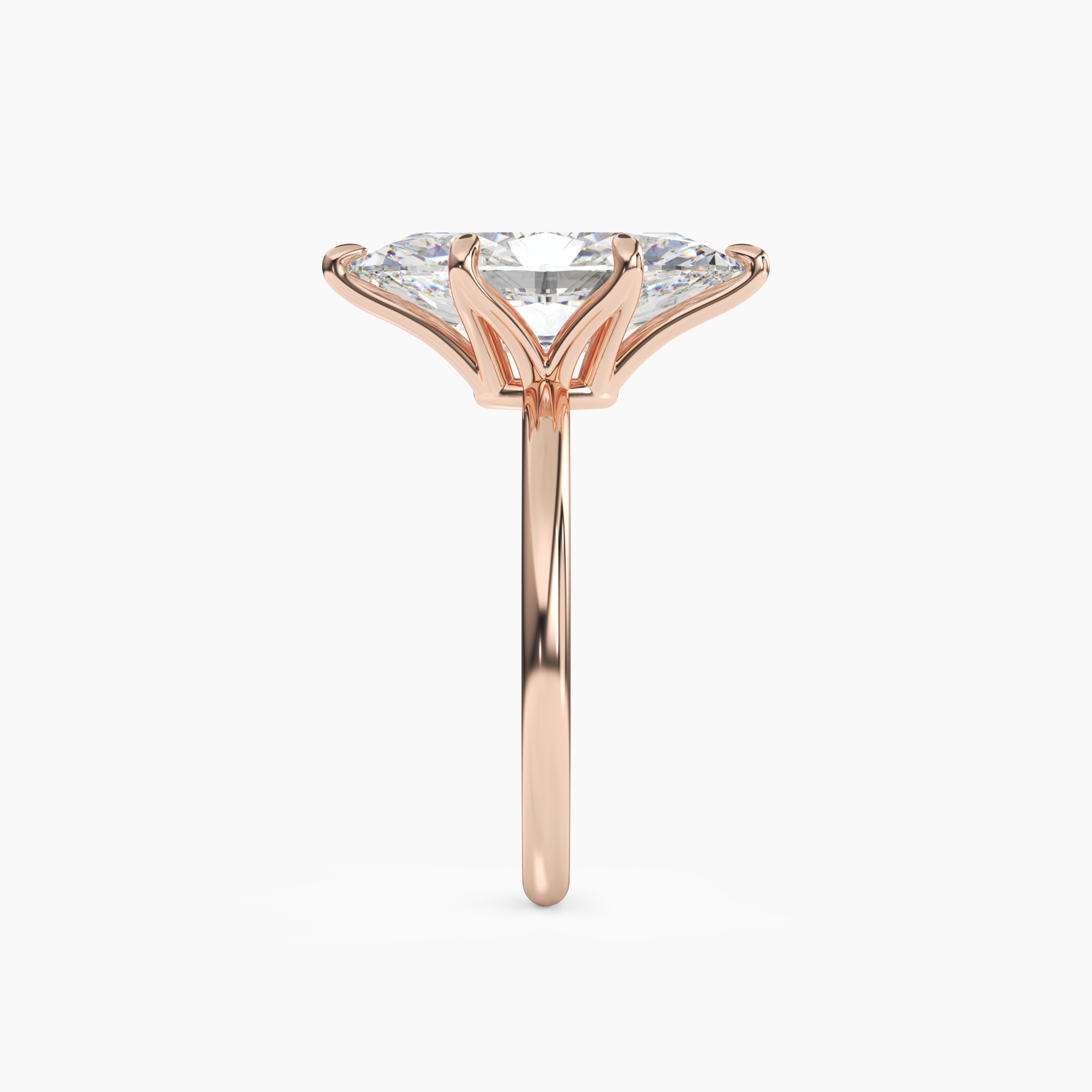 Eden Marquise Solitaire 2.5 Carat Lab Grown Diamond Engagement Ring in 14K Yellow Gold