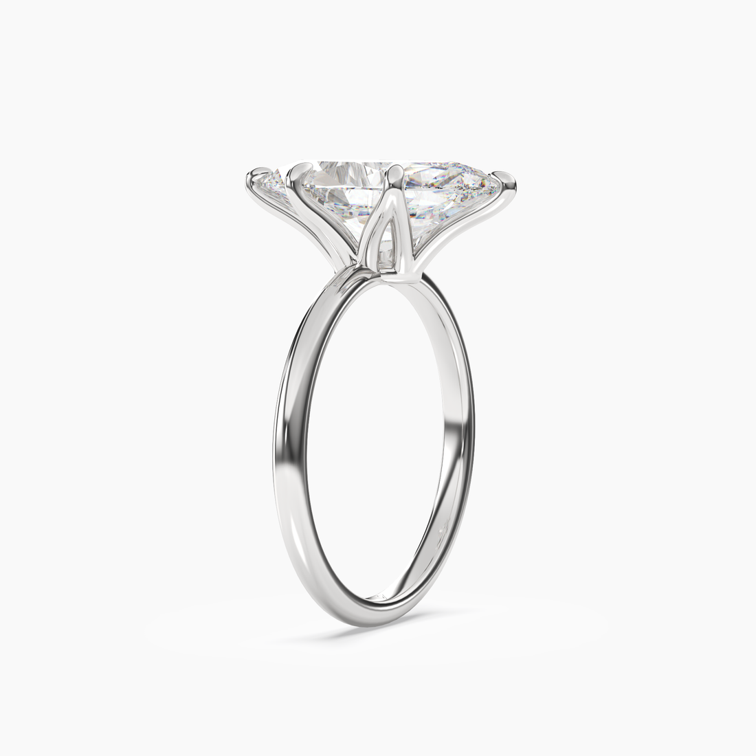 Eden Marquise Solitaire Diamond Ring Setting in 18K Yellow Gold