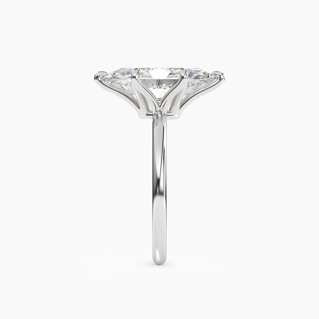 Eden Marquise Solitaire Diamond Ring Setting in 18K White Gold