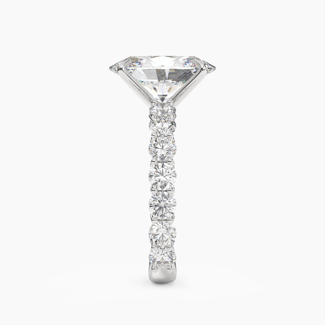 Blossom Oval 2 Carat Lab Grown Diamond Engagement Ring in 18K Rose Gold