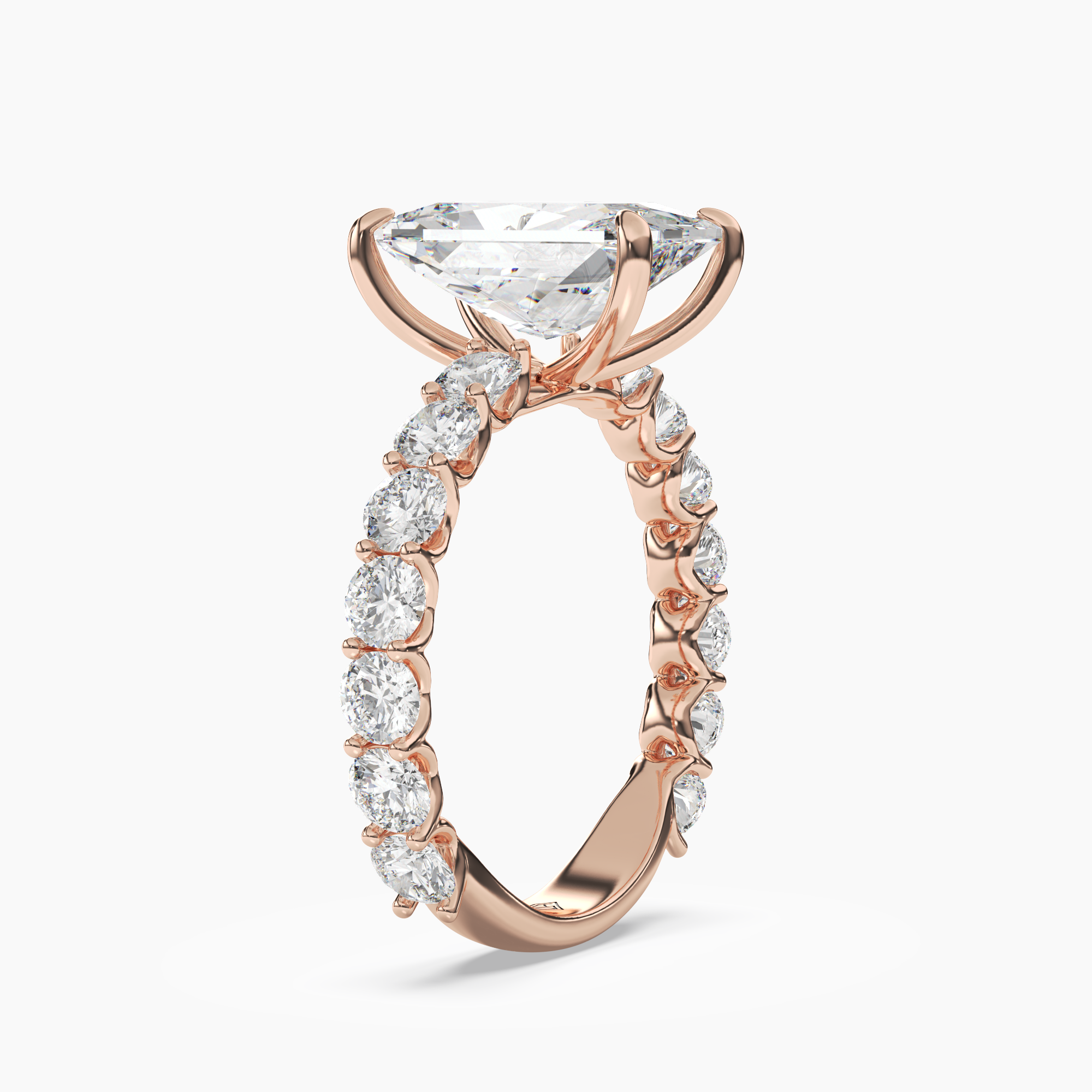 Blossom Radiant 2 Carat Lab Grown Diamond Engagement Ring in 14K Yellow Gold