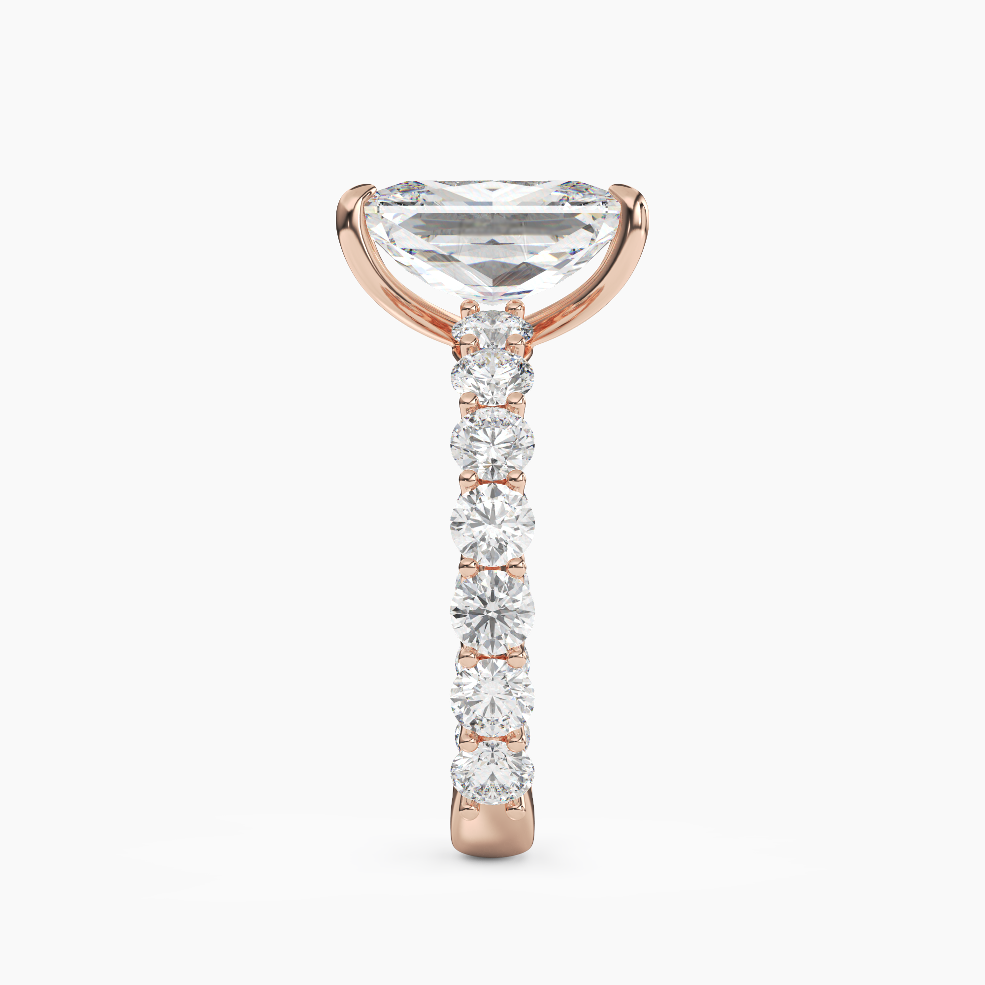 Blossom Radiant 2 Carat Lab Grown Diamond Engagement Ring in 14K Yellow Gold